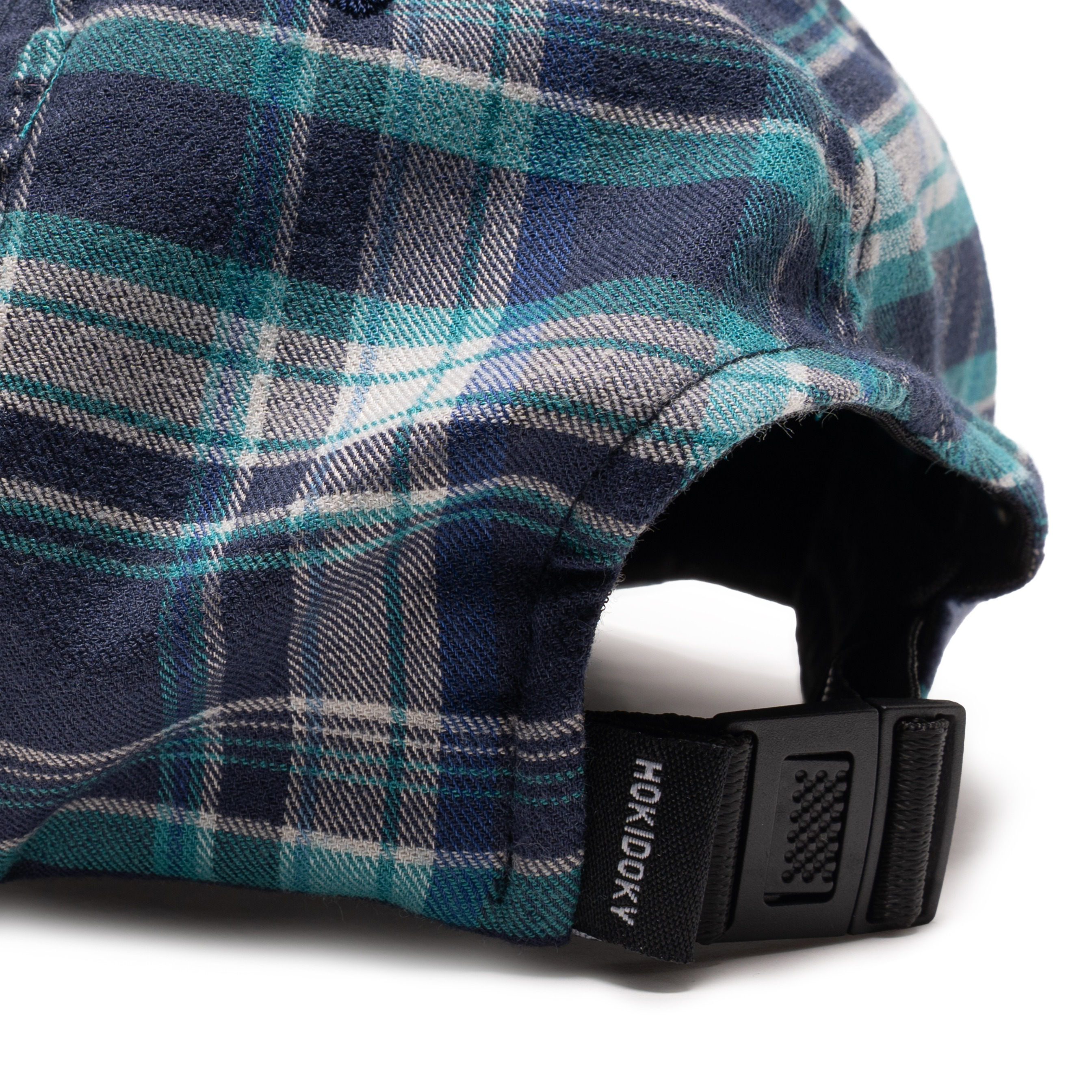HOKIDOKY SIX PANEL PLAID CAP BLUE