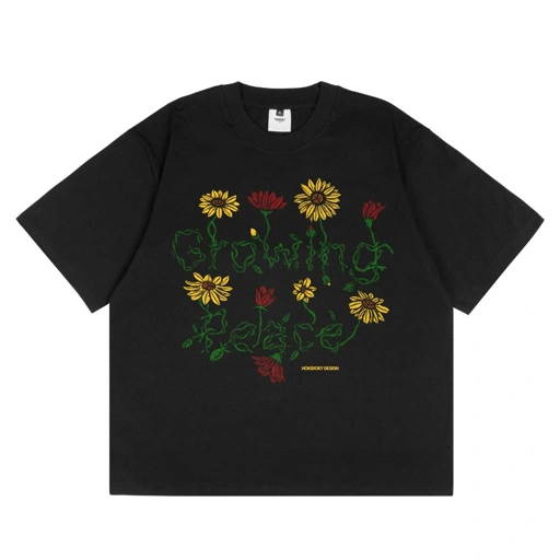 HOKIDOKY GROWING T-SHIRT BLACK