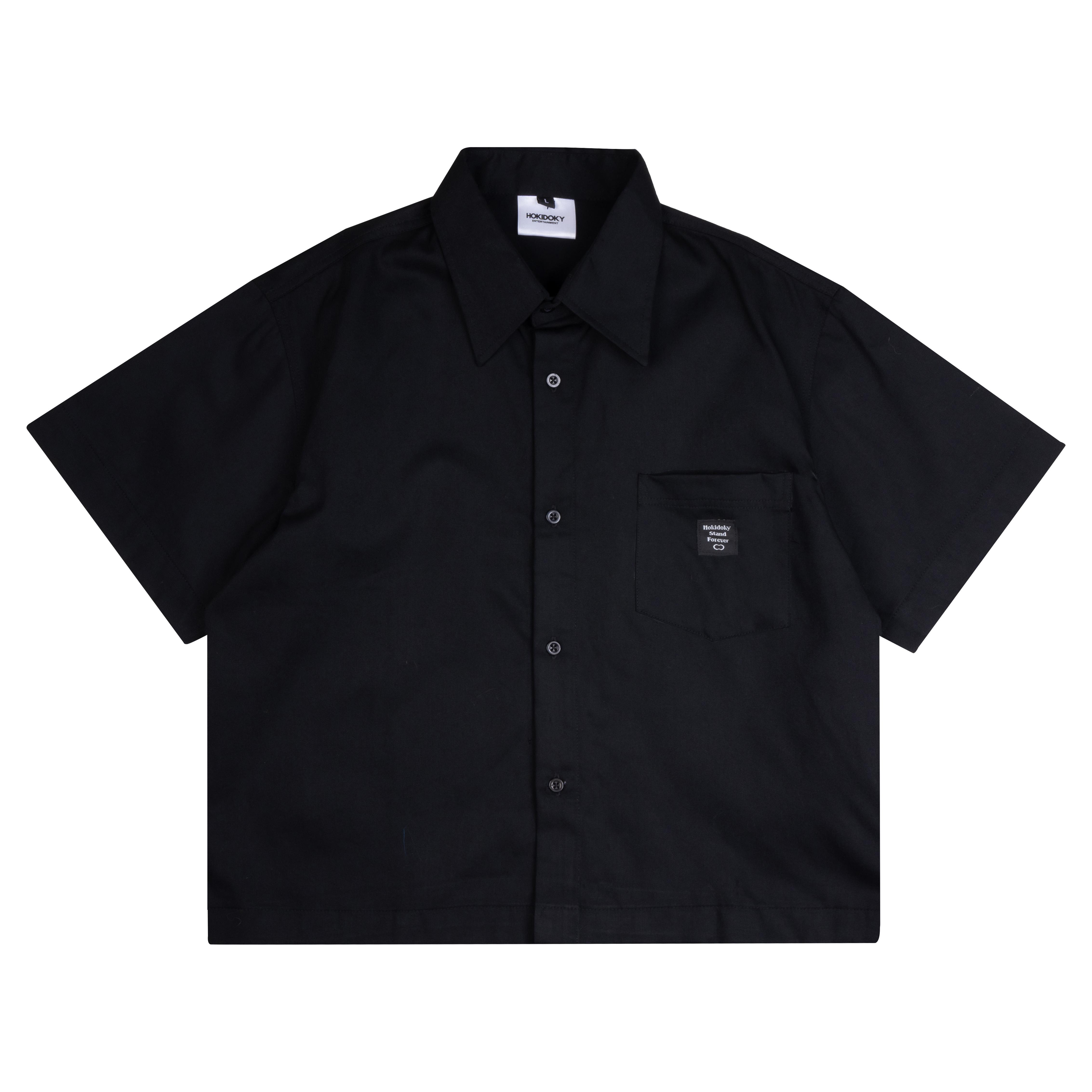 HOKIDOKY ALENA BOXY SHIRT BLACK