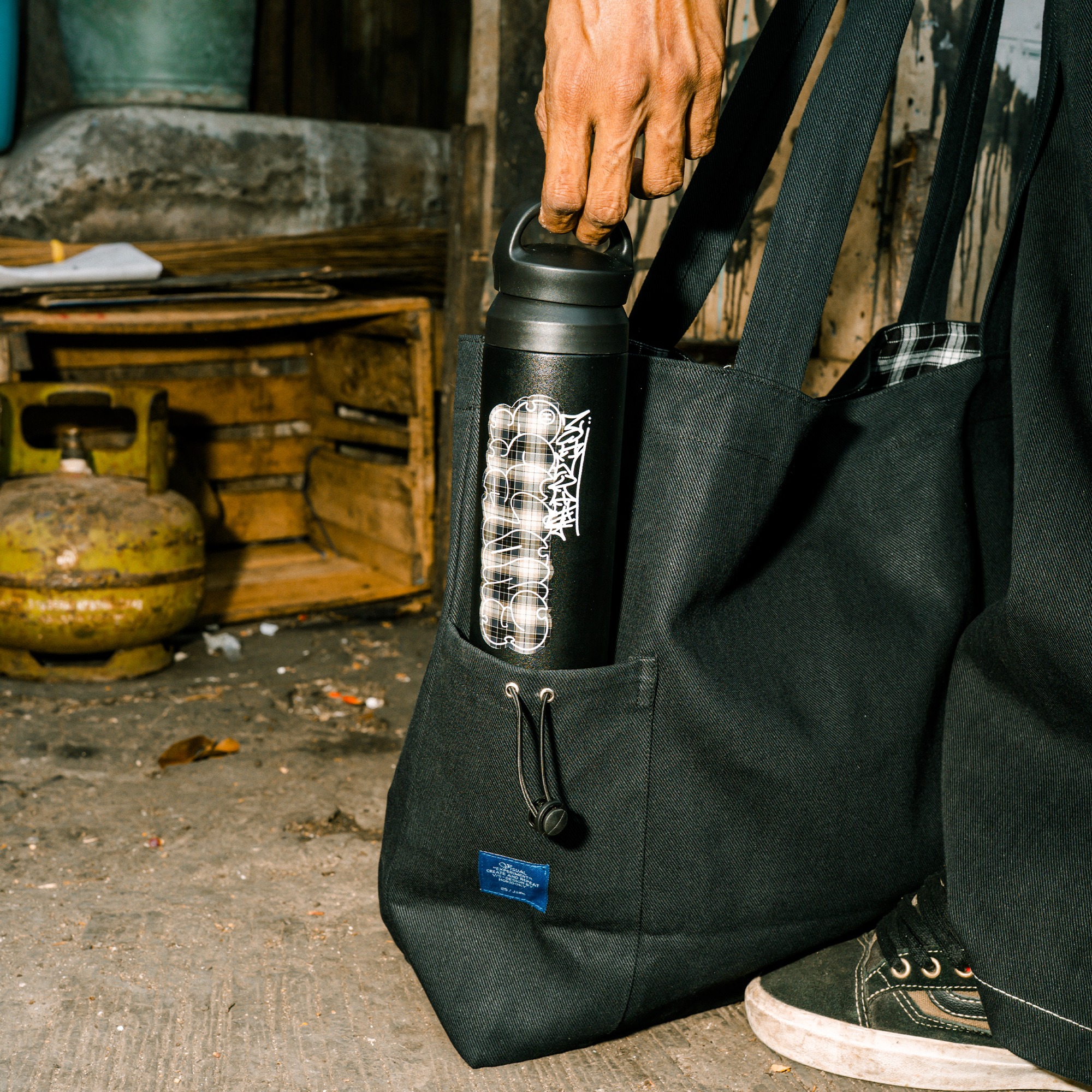 HOKIDOKY PLAID TUMBLER INSULATED 500ML