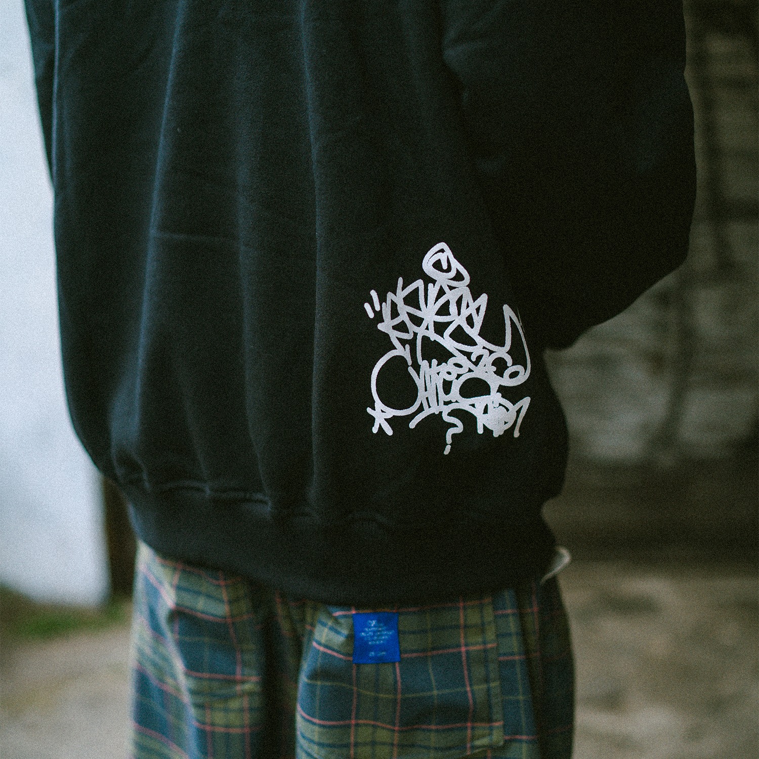 HOKIDOKY X RAPSY X CAKES BOXY PULLOVER HOODIE BLACK