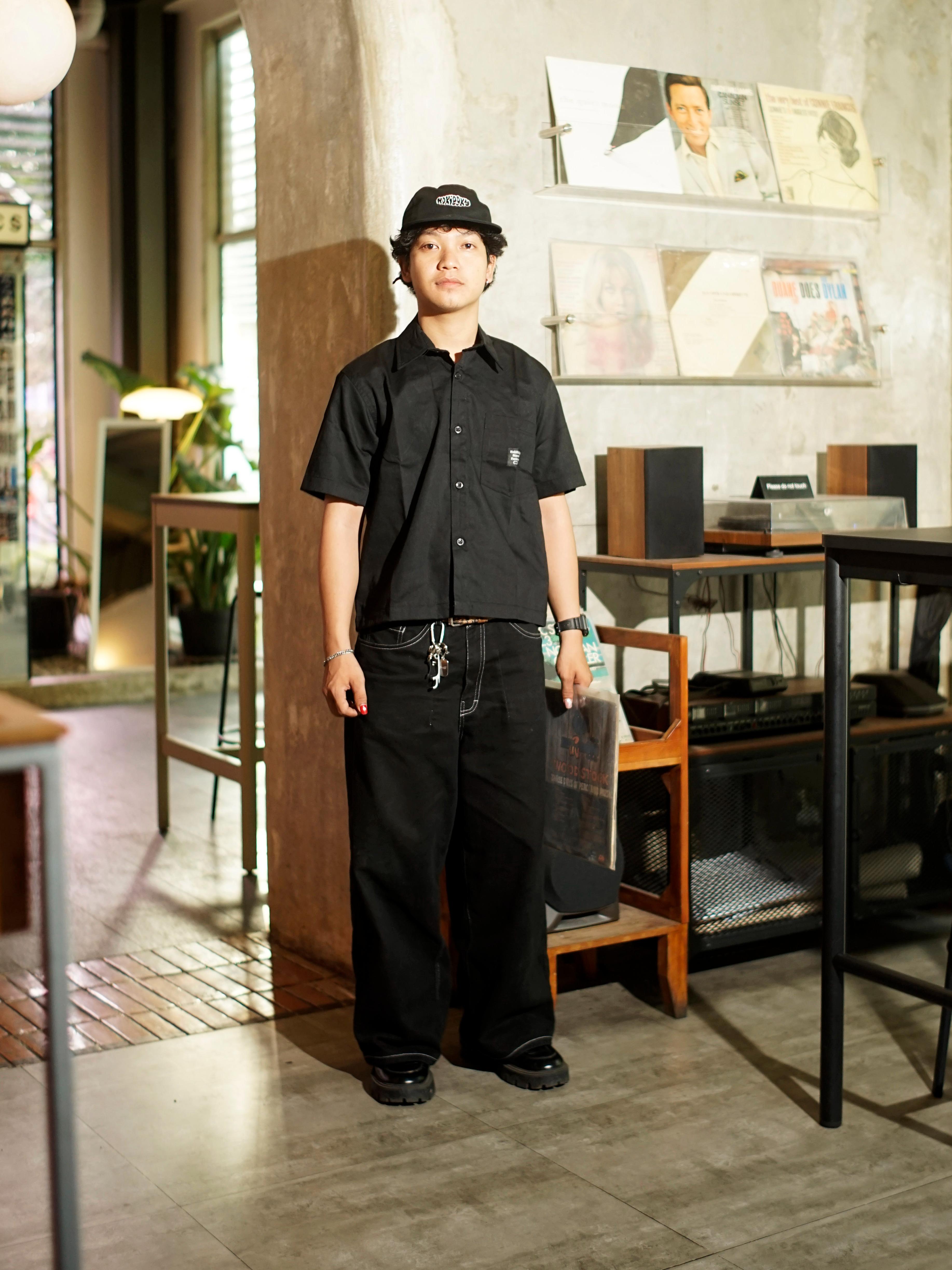 HOKIDOKY ALENA BOXY SHIRT BLACK