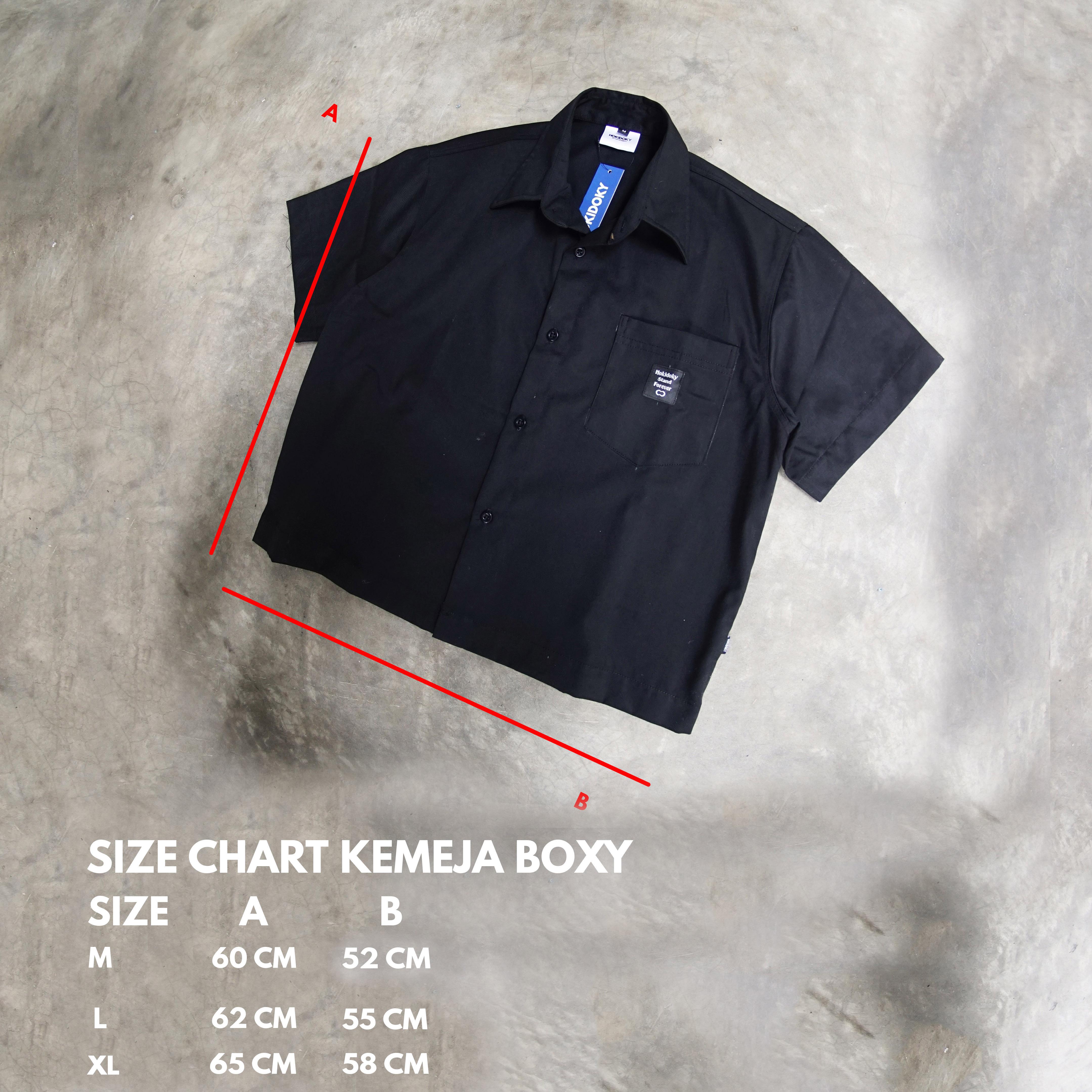 HOKIDOKY ALENA BOXY SHIRT BLACK