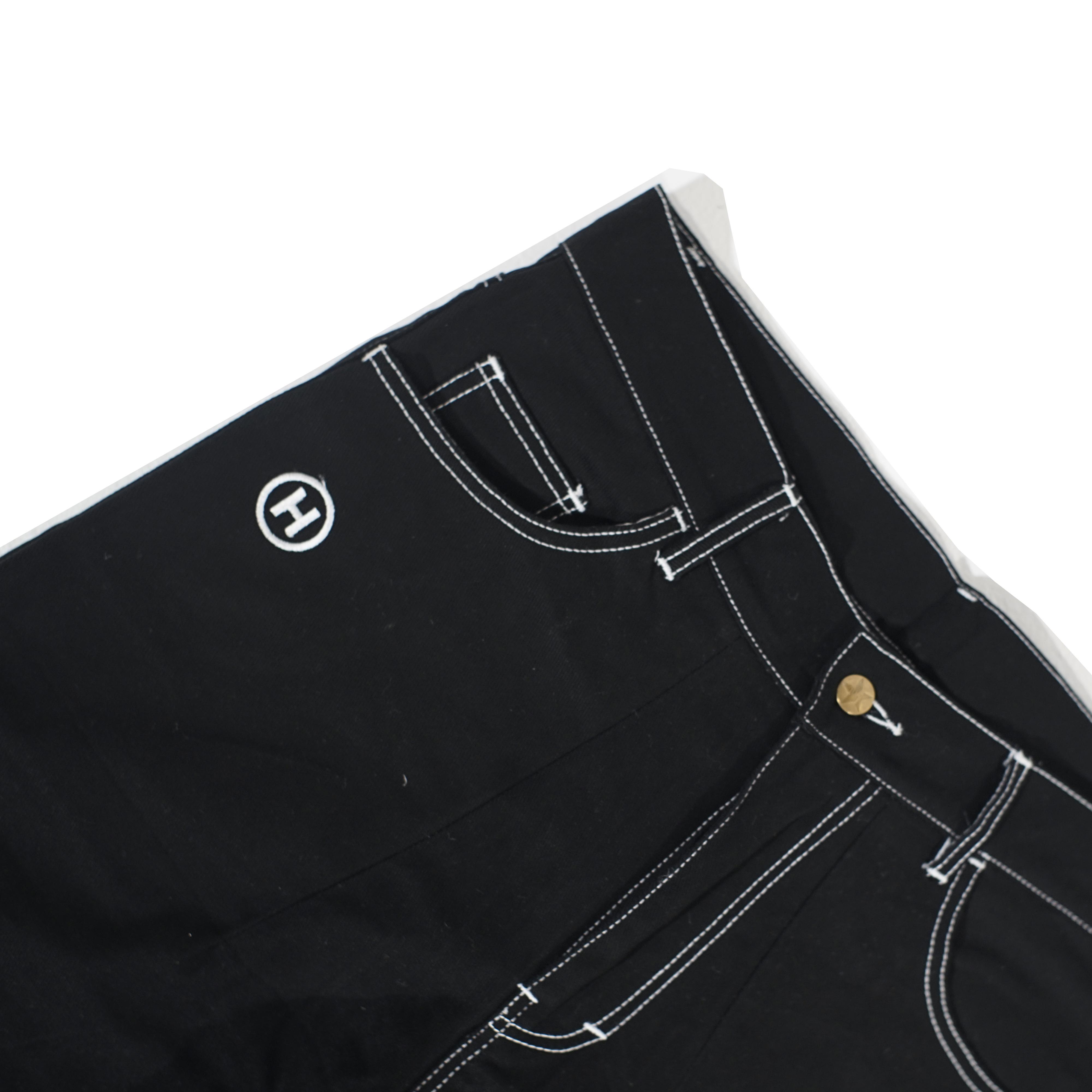 HOKIDOKY BARREL PANTS DENIM BLACK