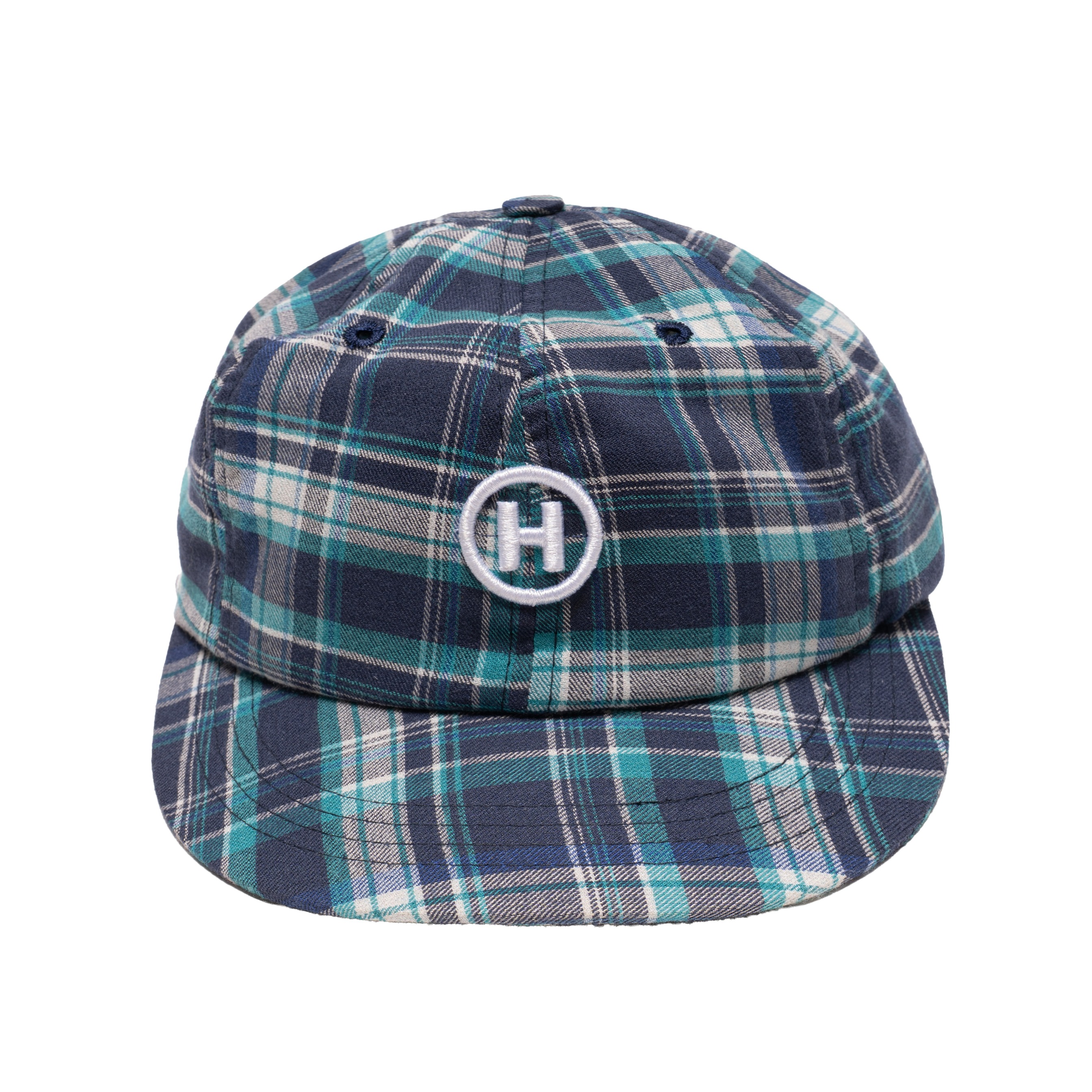 HOKIDOKY SIX PANEL PLAID CAP BLUE