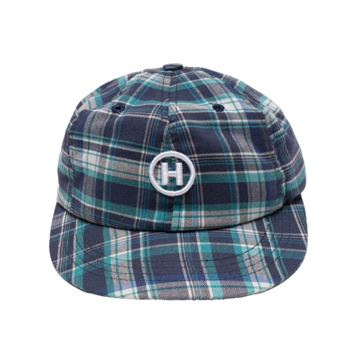 HOKIDOKY SIX PANEL PLAID CAP BLUE