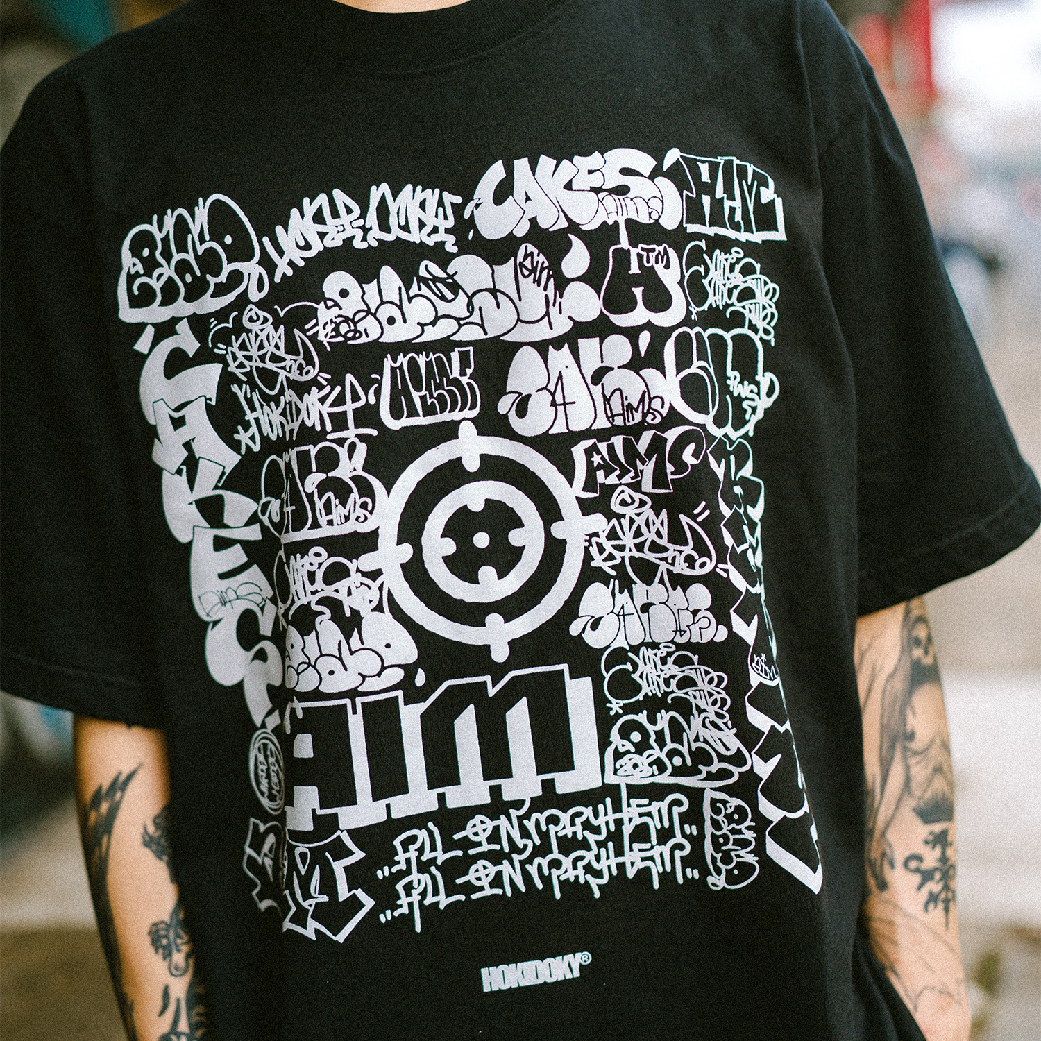 HOKIDOKY X RAPSY X CAKES T-SHIRT BLACK