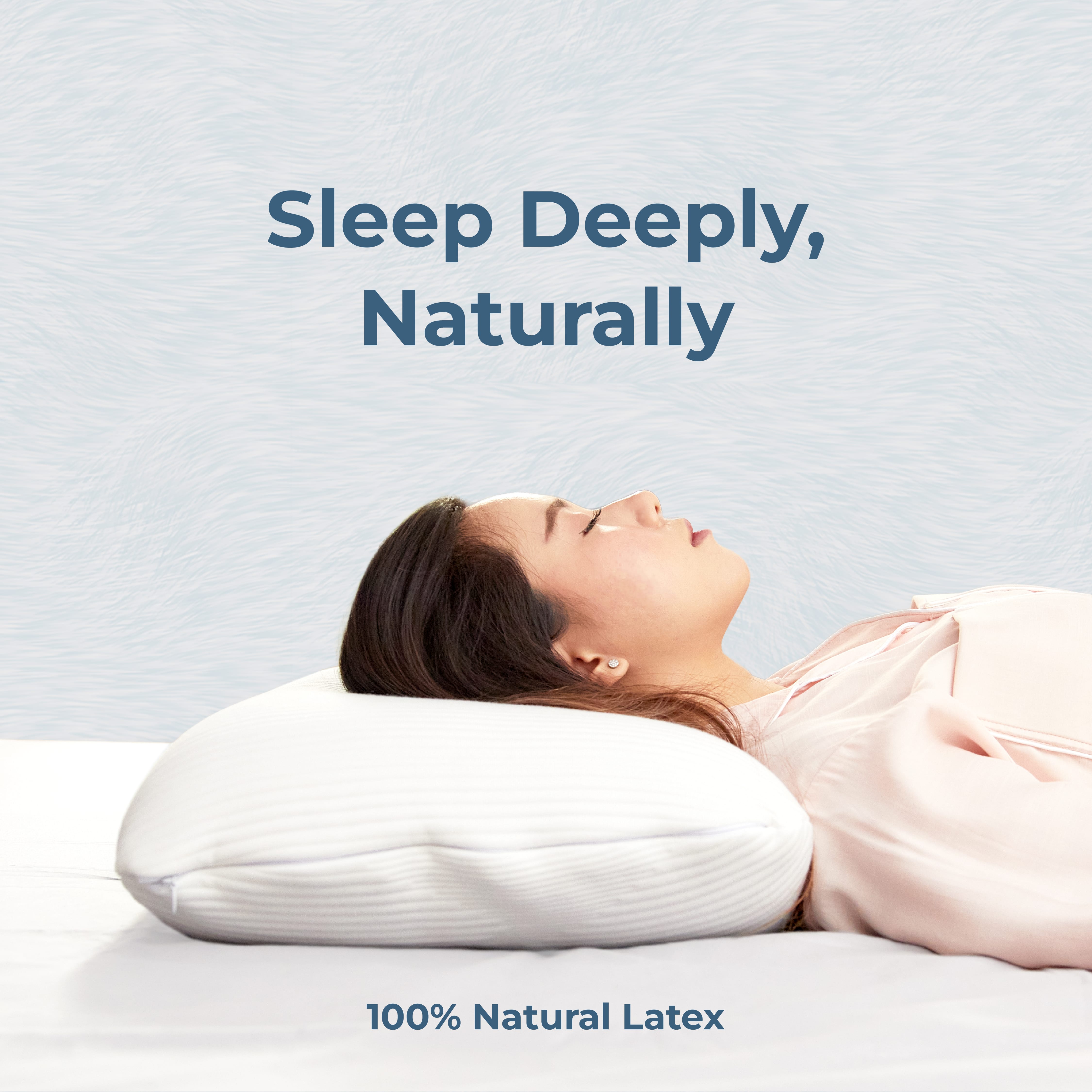 Ovalux Latex Pillow (Kwala True Nature Series 100% Natural latex) - Bantal Ovalux 100% natural Latex