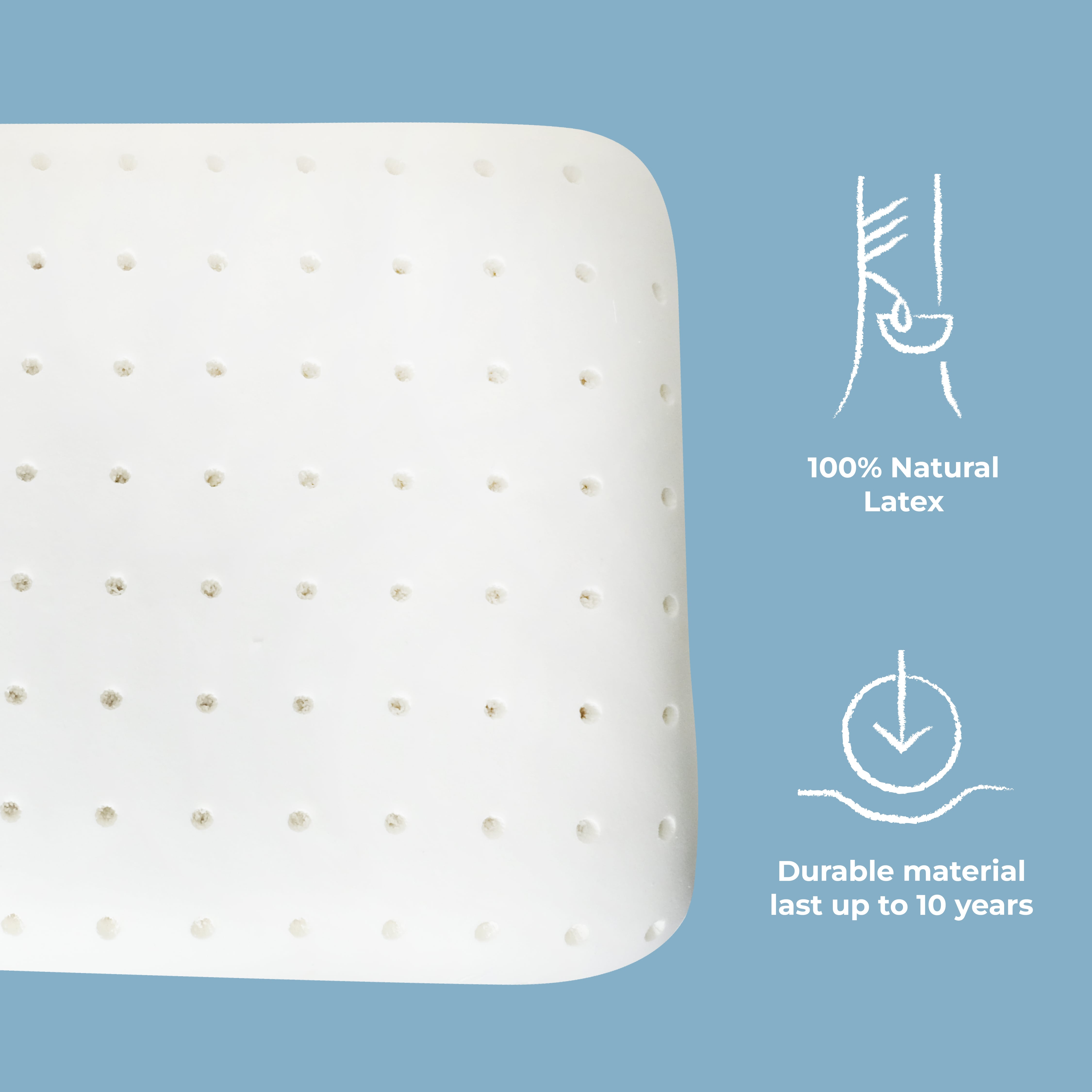 Ovalux Latex Pillow (Kwala True Nature Series 100% Natural latex) - Bantal Ovalux 100% natural Latex