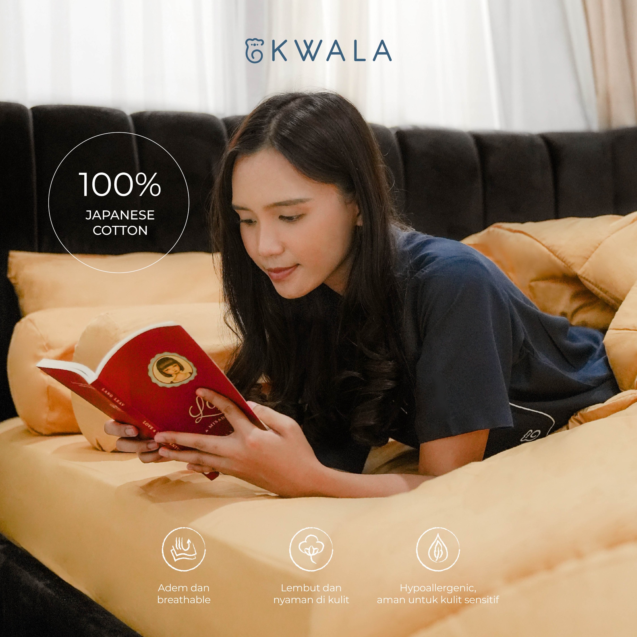 KWALA Pure Japanese Cotton Bed Sheets