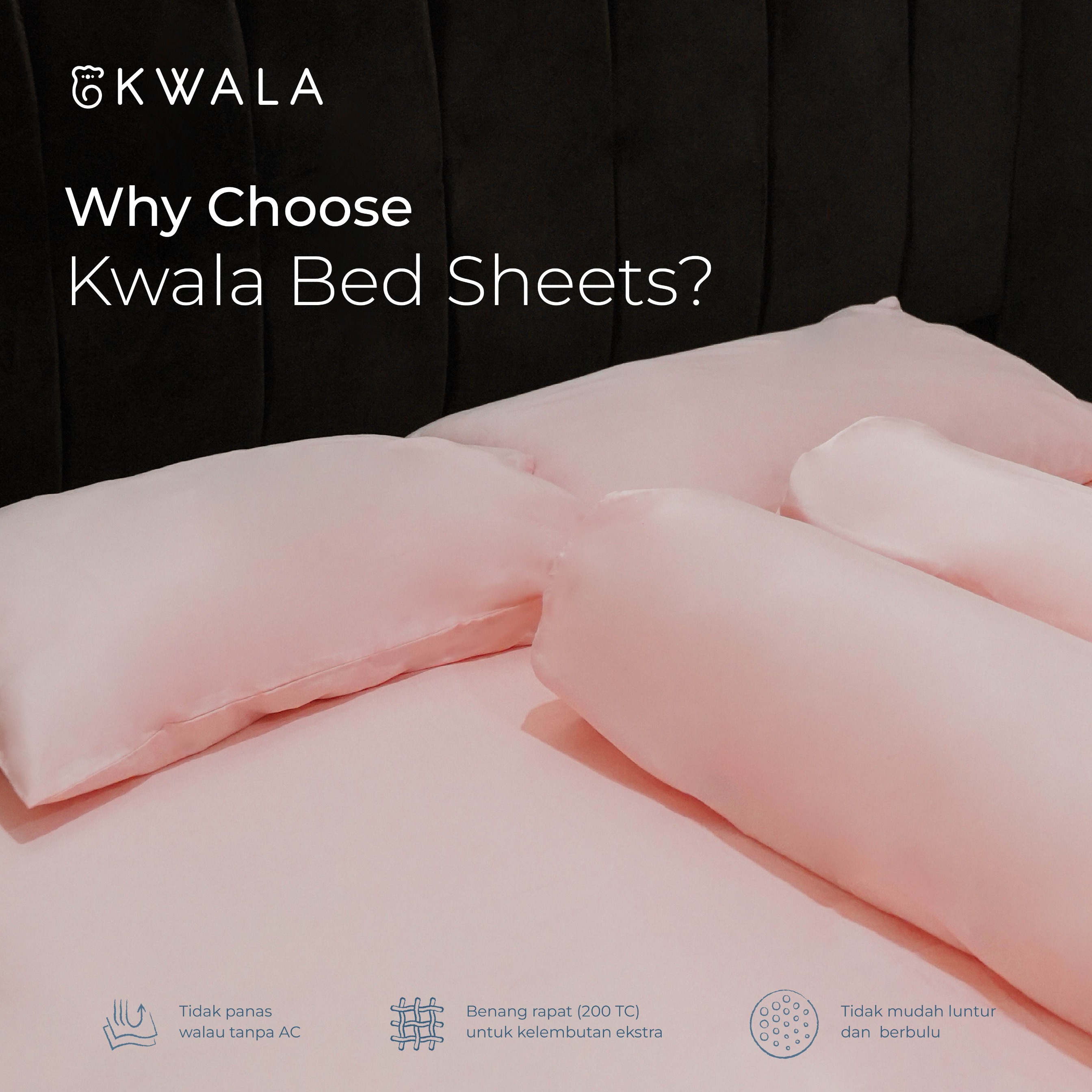 KWALA Pure Japanese Cotton Bed Sheets
