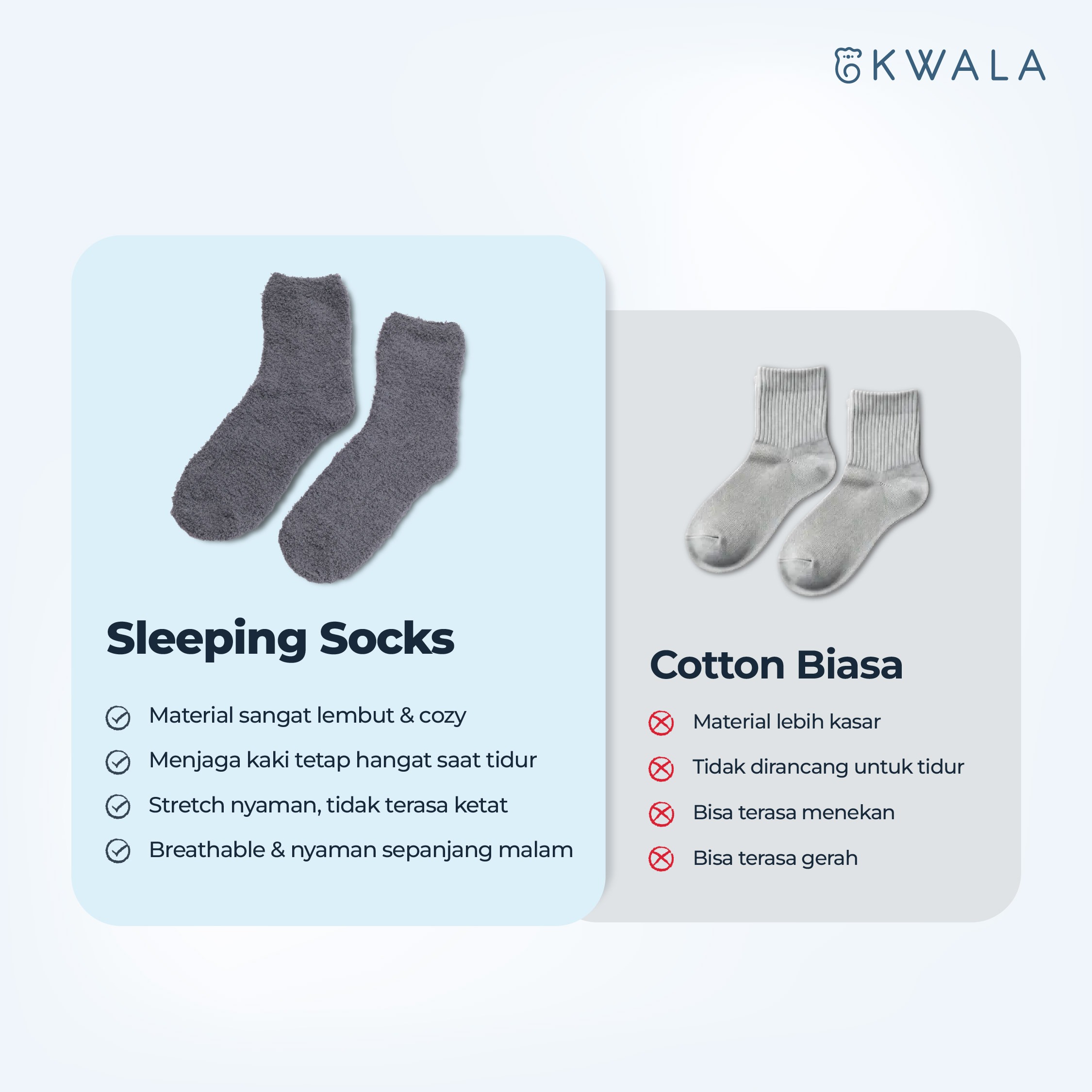 Kwala Sleeping Socks