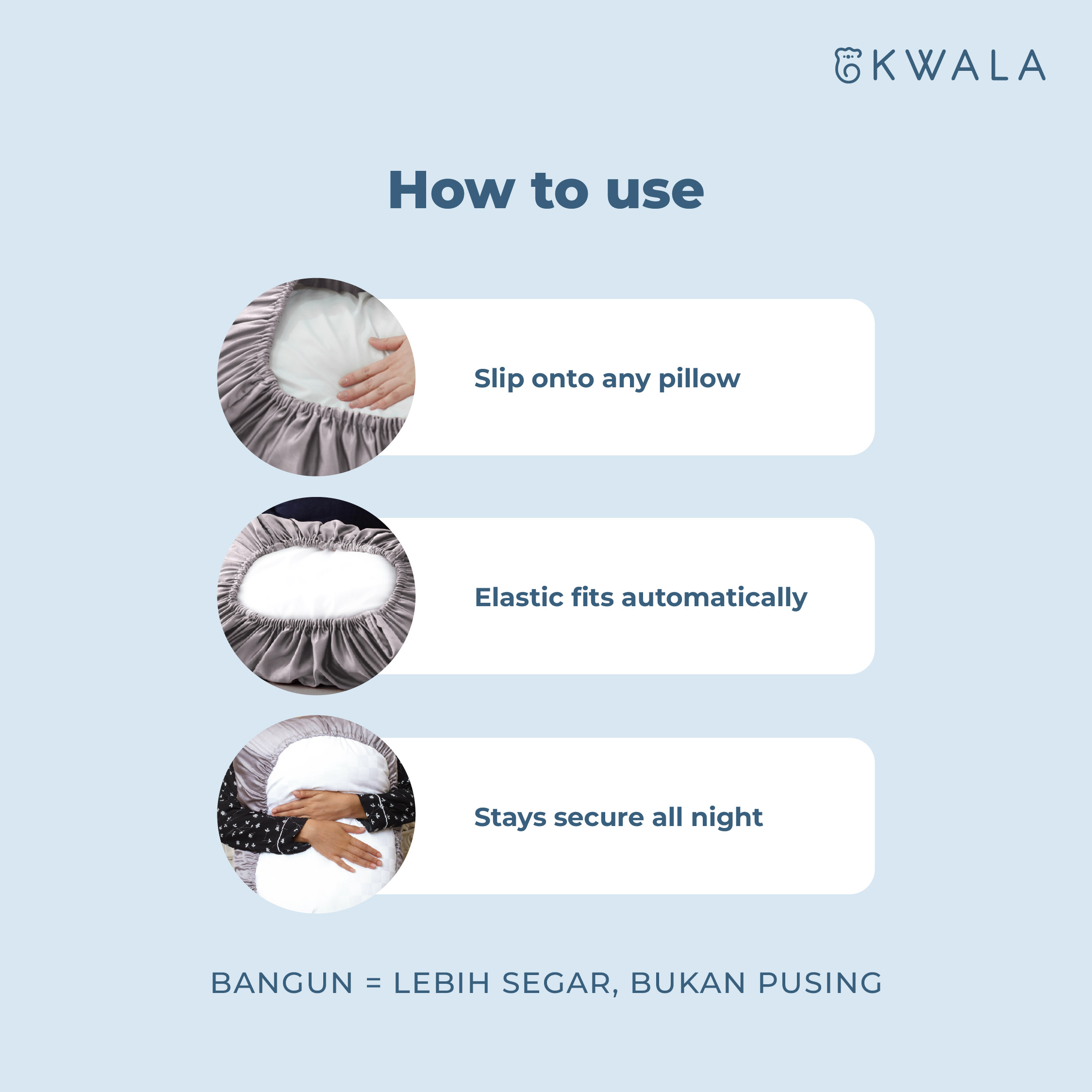 KWALA Travel Pillow Case