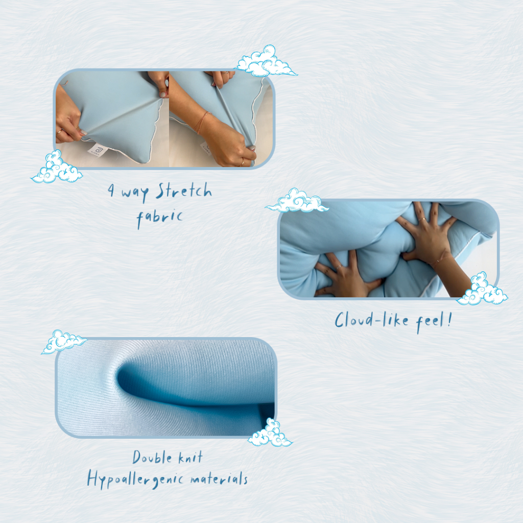 KWALA Cotton Cloud Pillow | Bantal Soft | Bantal Super Soft | Bantal Bulu Angsa Sintetis | Bantal Hotel | Bantal Microfiber