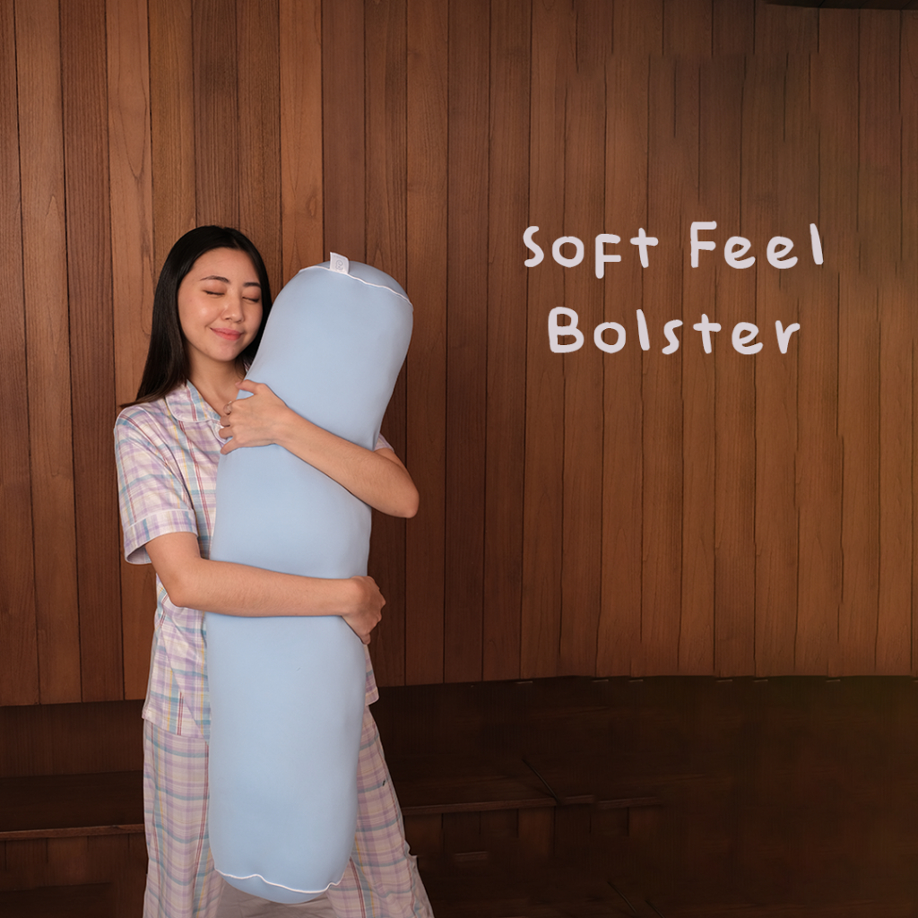 KWALA Cotton Cloud Bolster | Guling Tidur Sangat Soft | Guling Tidur Hotel | Microfiber