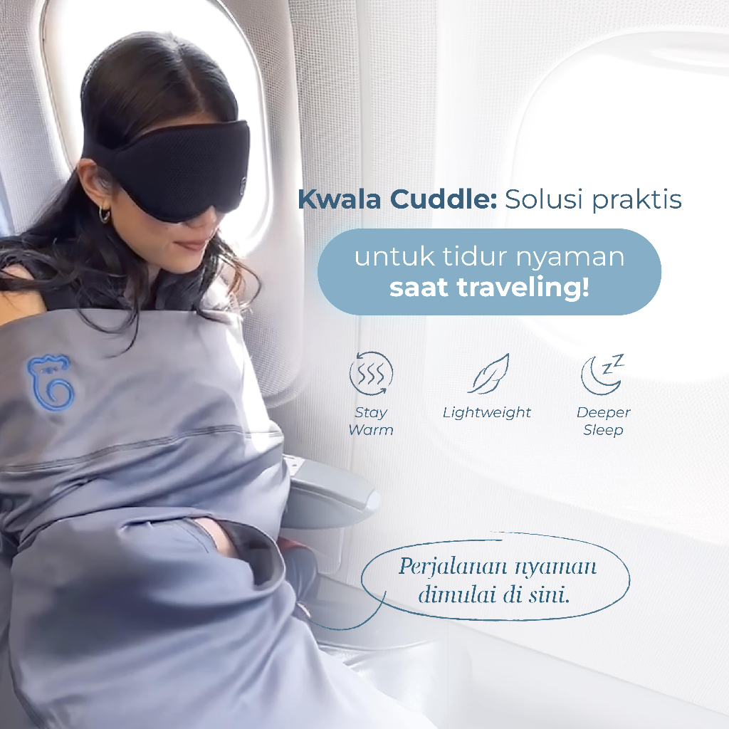 KWALA Cuddle | Selimut Bedong | Selimut Dewasa | Selimut Travel | Selimut Lipat