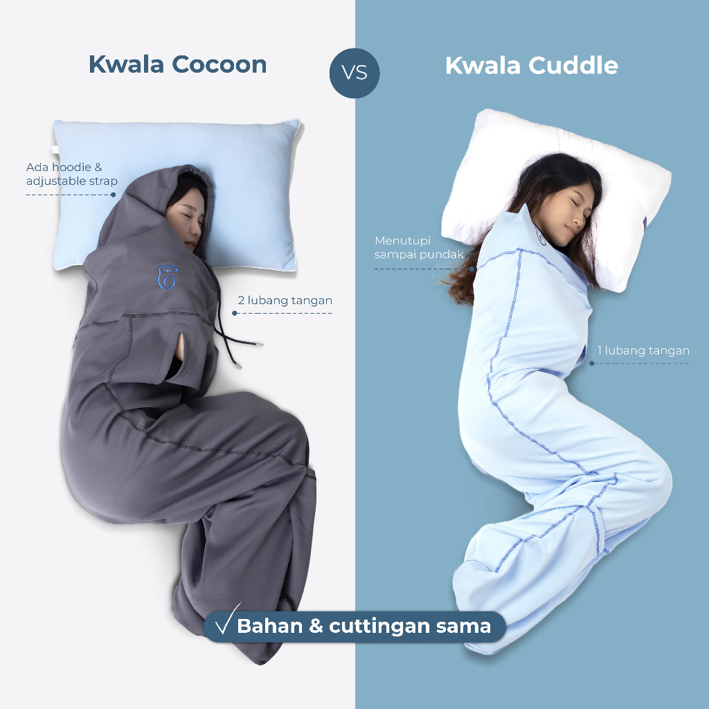 KWALA Cuddle | Selimut Bedong | Selimut Dewasa | Selimut Travel | Selimut Lipat