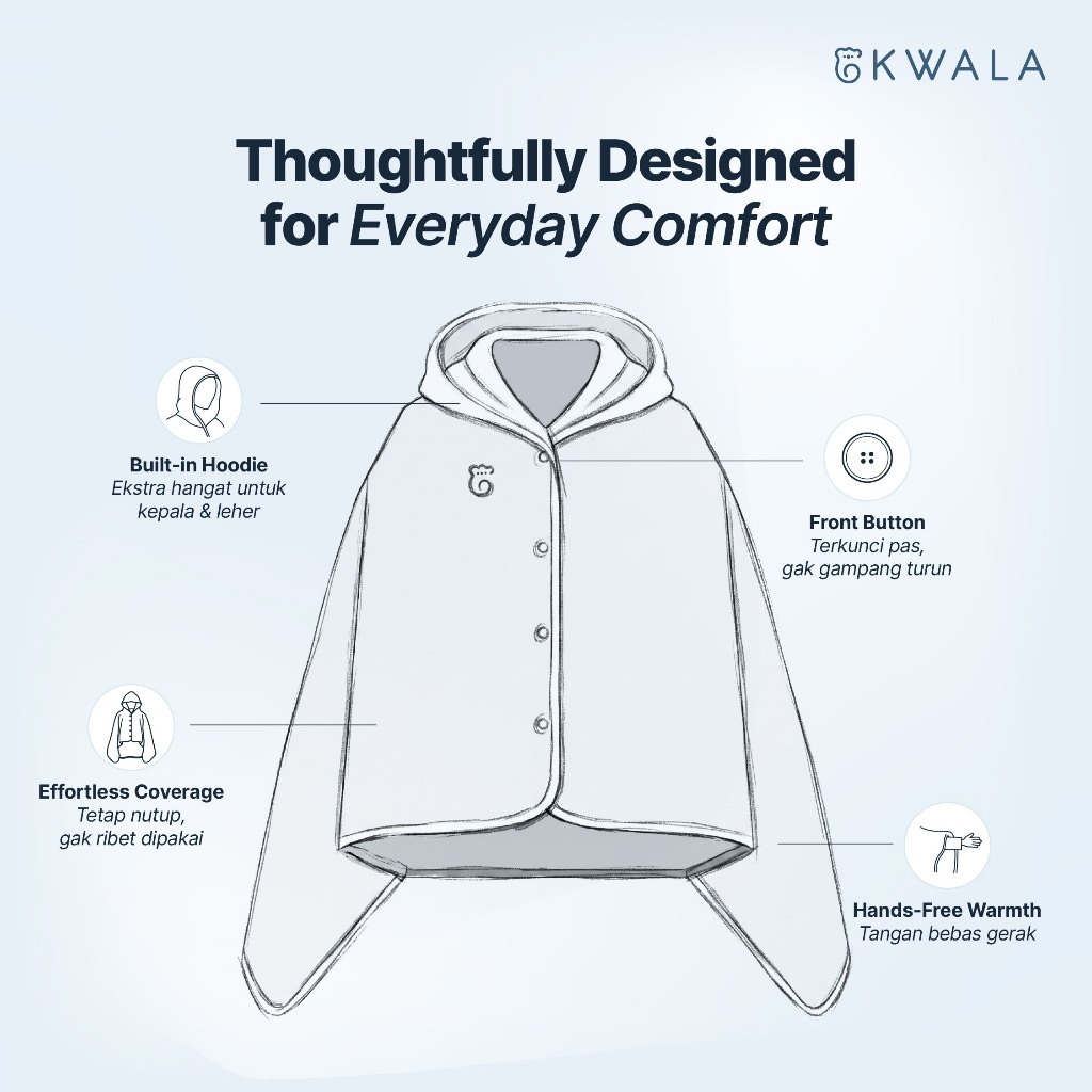 KWALA CozyCape Blanket