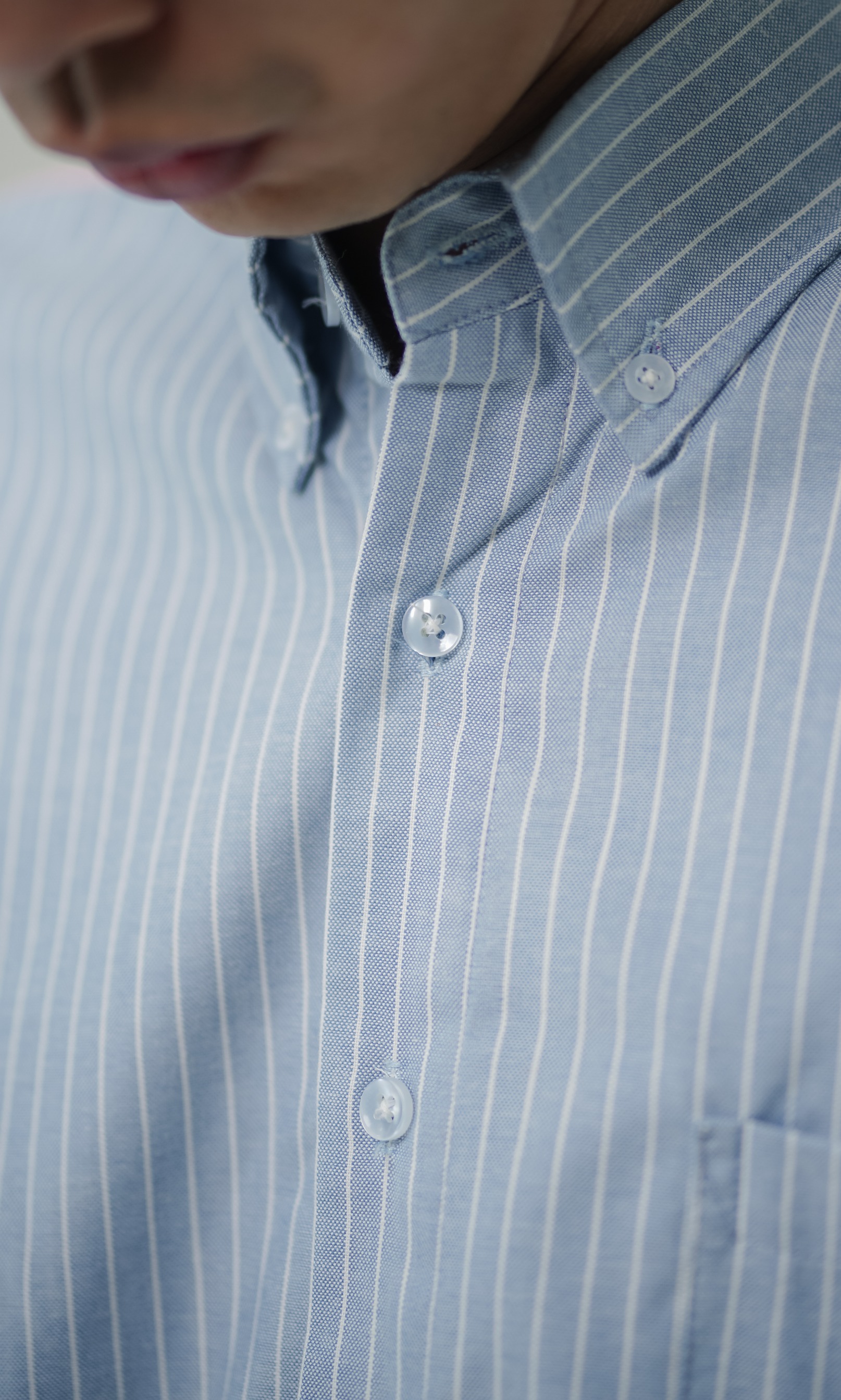 LOUNDE 2-Tone Shirt Blue Pink