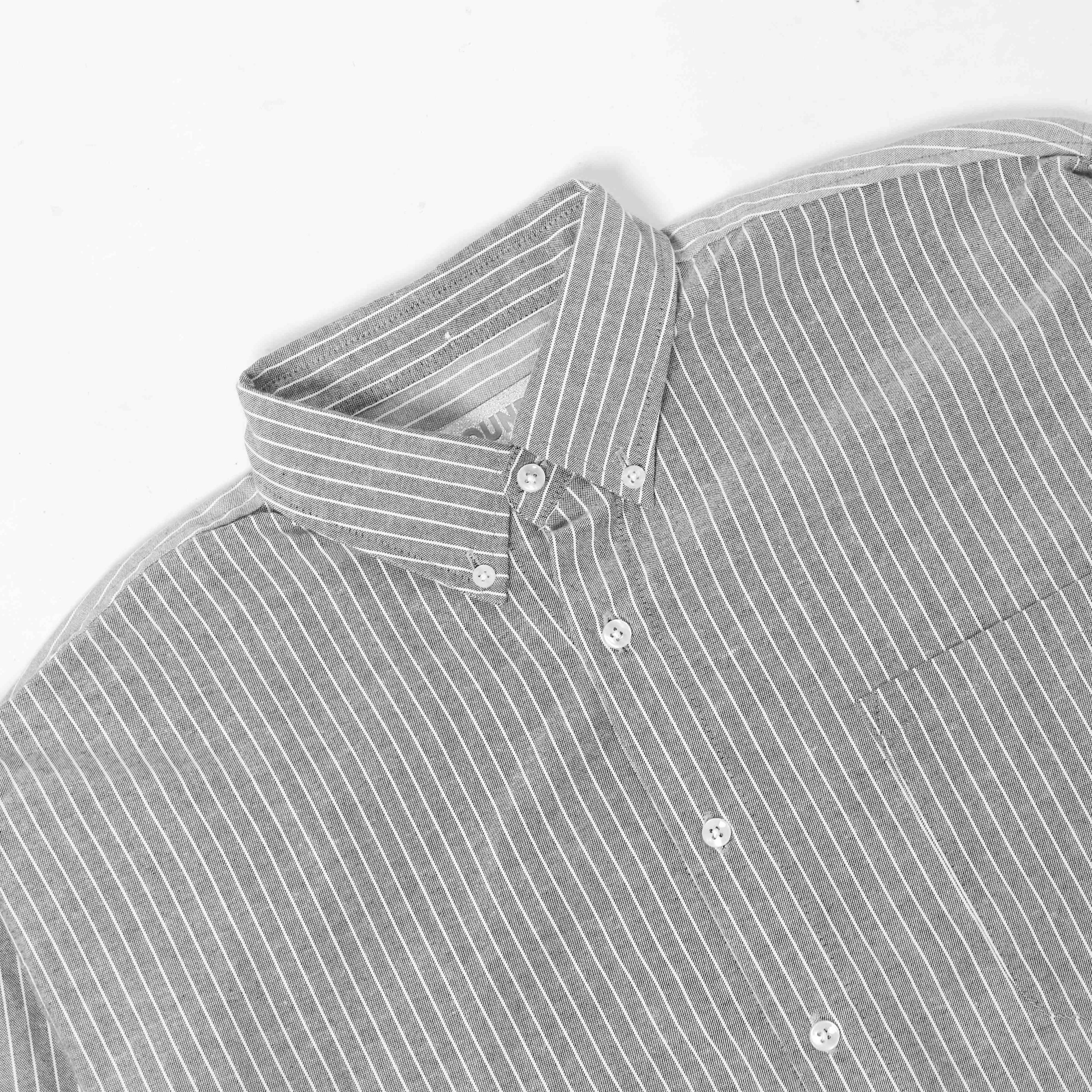LOUNDE 2-Tone Shirt Black Grey