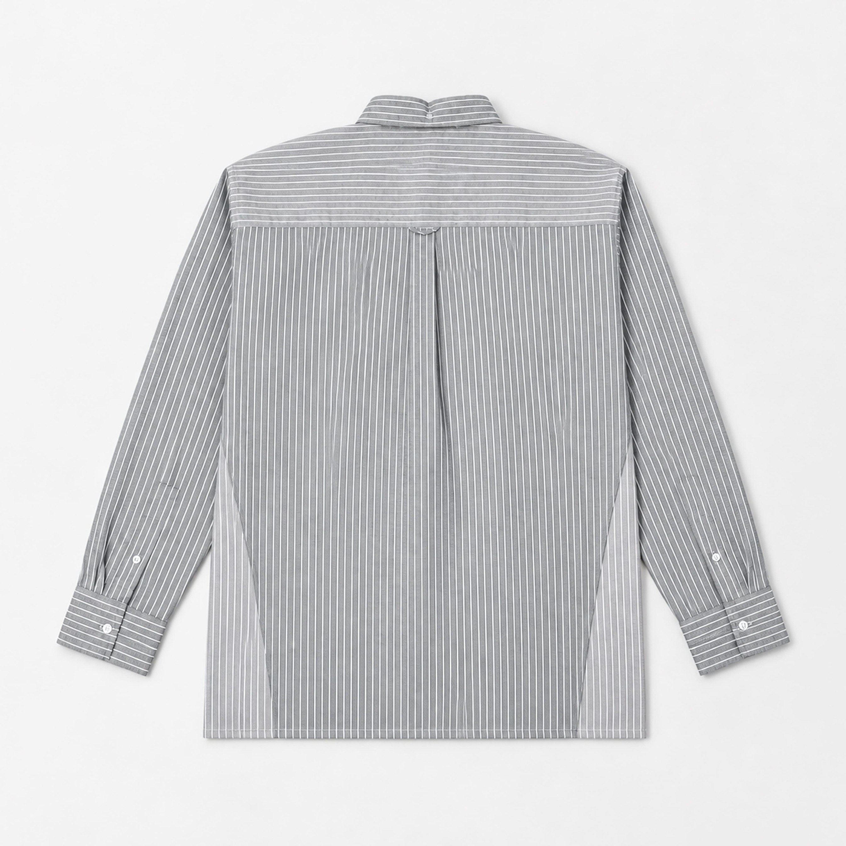 LOUNDE 2-Tone Shirt Black Grey