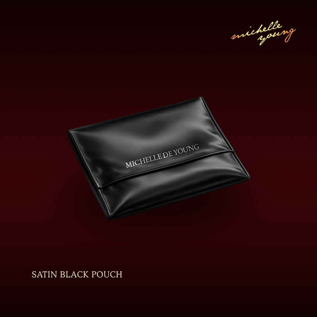 MCY SATIN BLACK POUCH