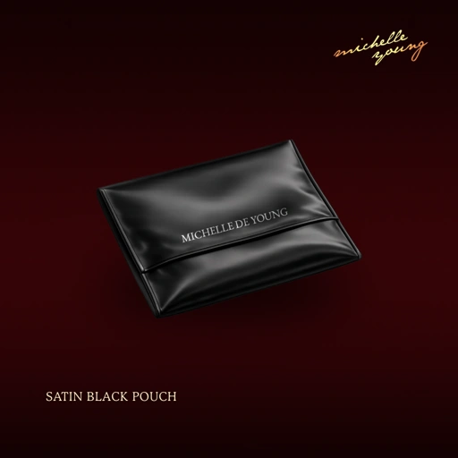 MCY SATIN BLACK POUCH