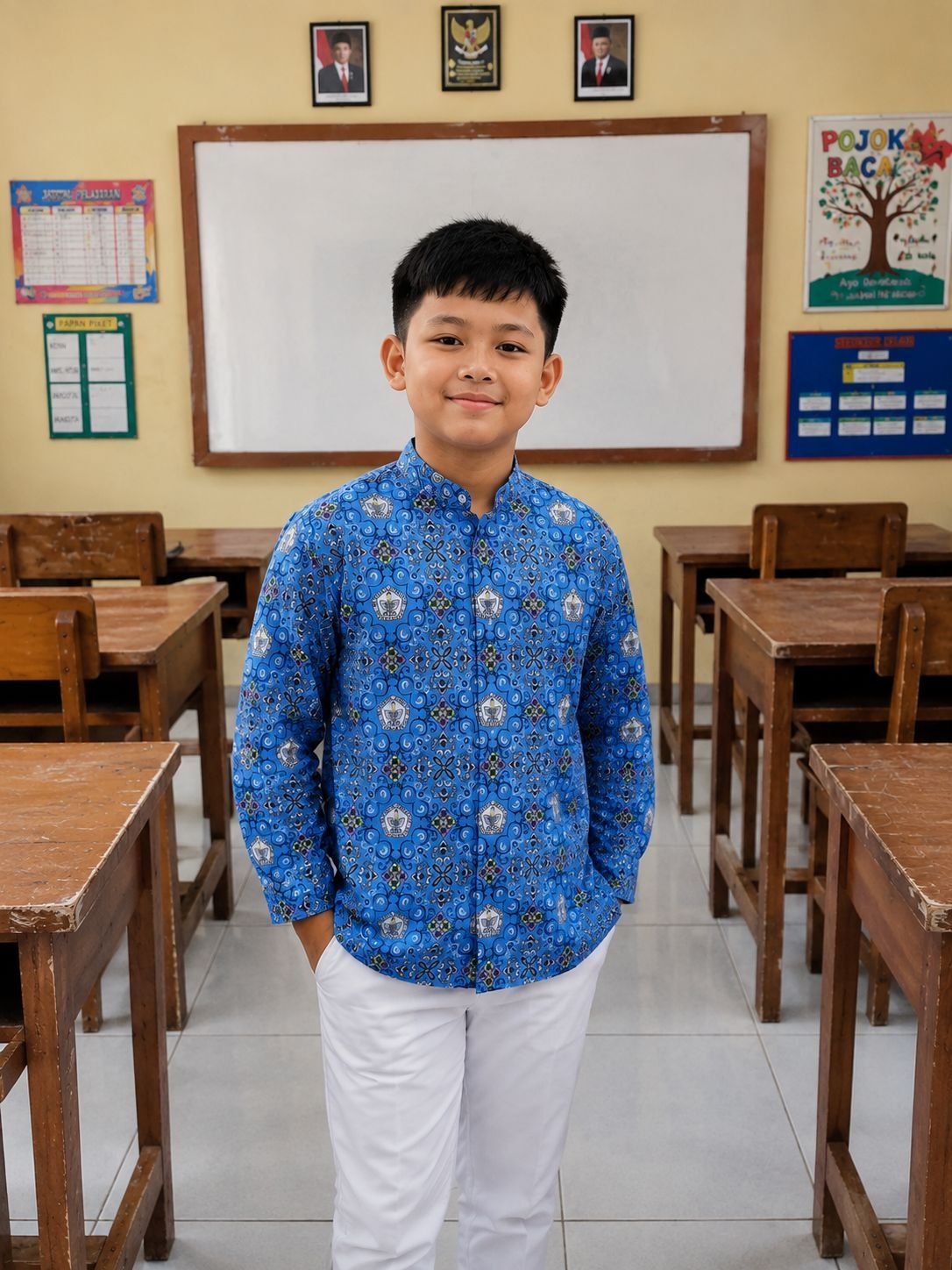 Riska Seragam Kemeja Batik SD Centeh Kota Bandung