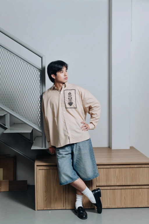 Wave Sleeve Shirt