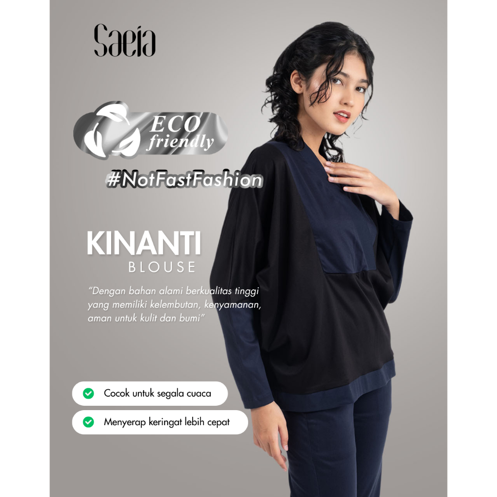 KINANTI Batwing Blouse
