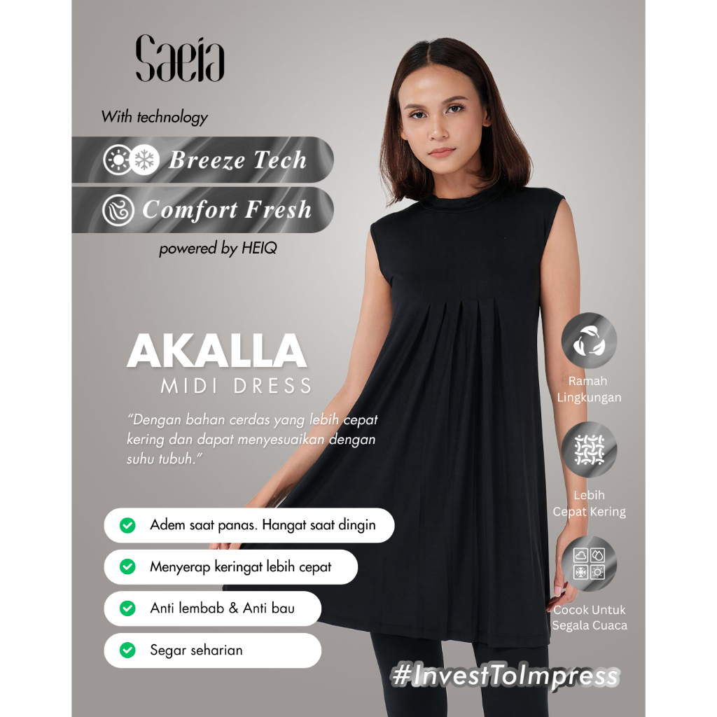 AKALLA Sleeveless MIDI Innerwear