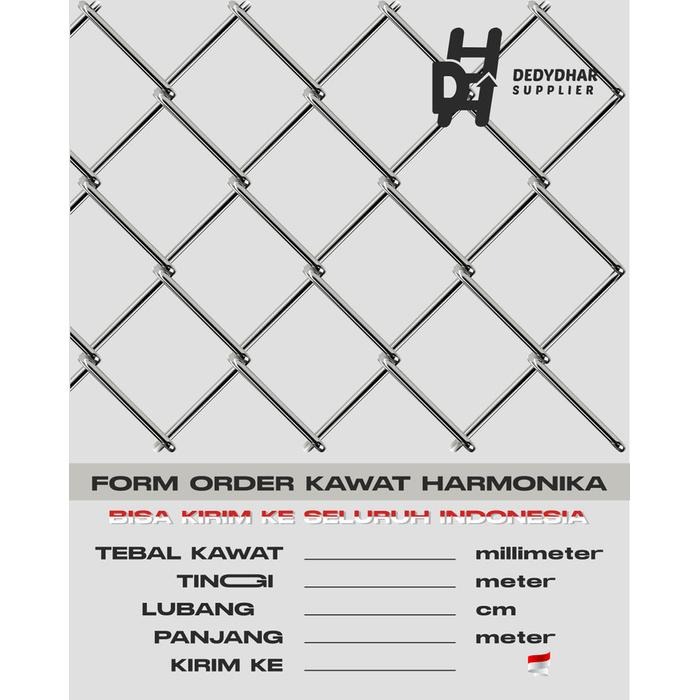 Kawat Harmonika / Kawat Pagar Galvanis BWG 10 & BWG 12 @25meter