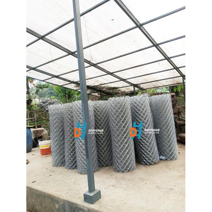 Kawat Harmonika / Kawat Pagar Galvanis BWG 14 x 5 cm x 100 cm @25meter