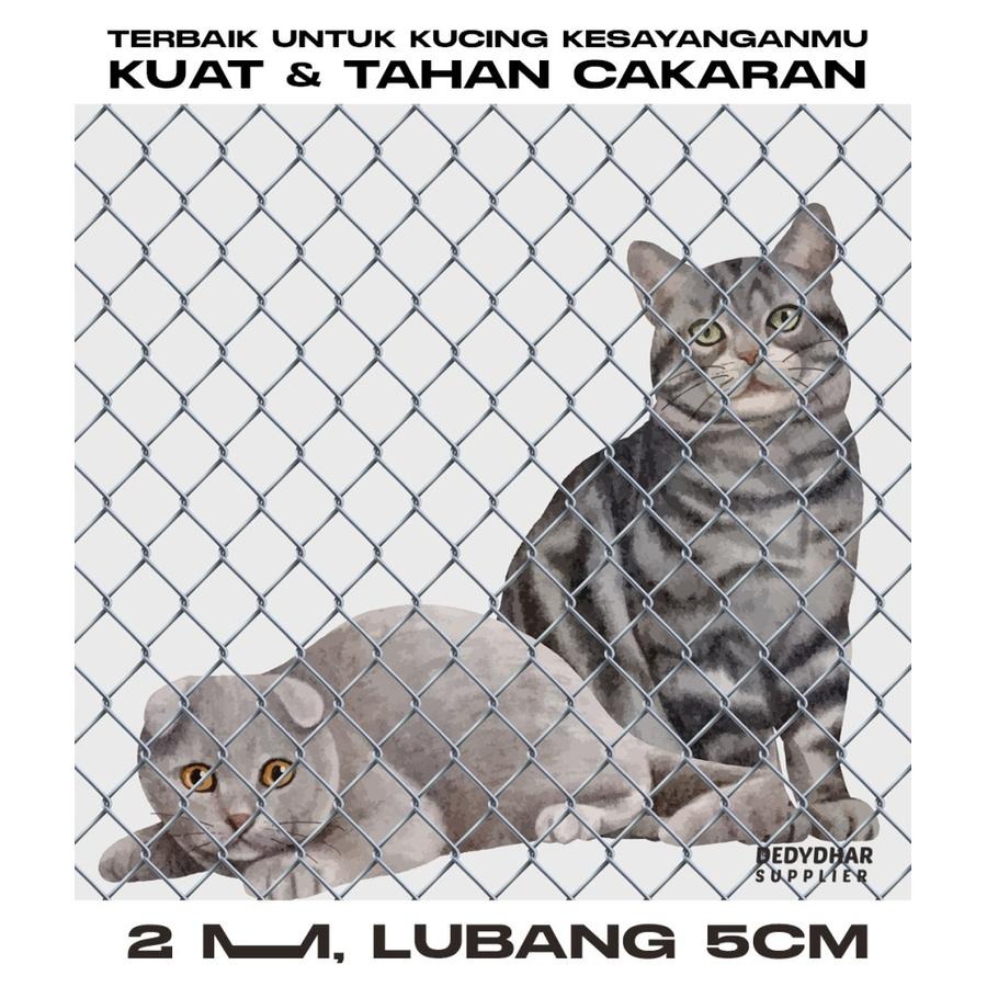 Kawat Harmonika / Kawat Pagar Galvanis BWG 14 x 5 cm x 100 cm @25meter