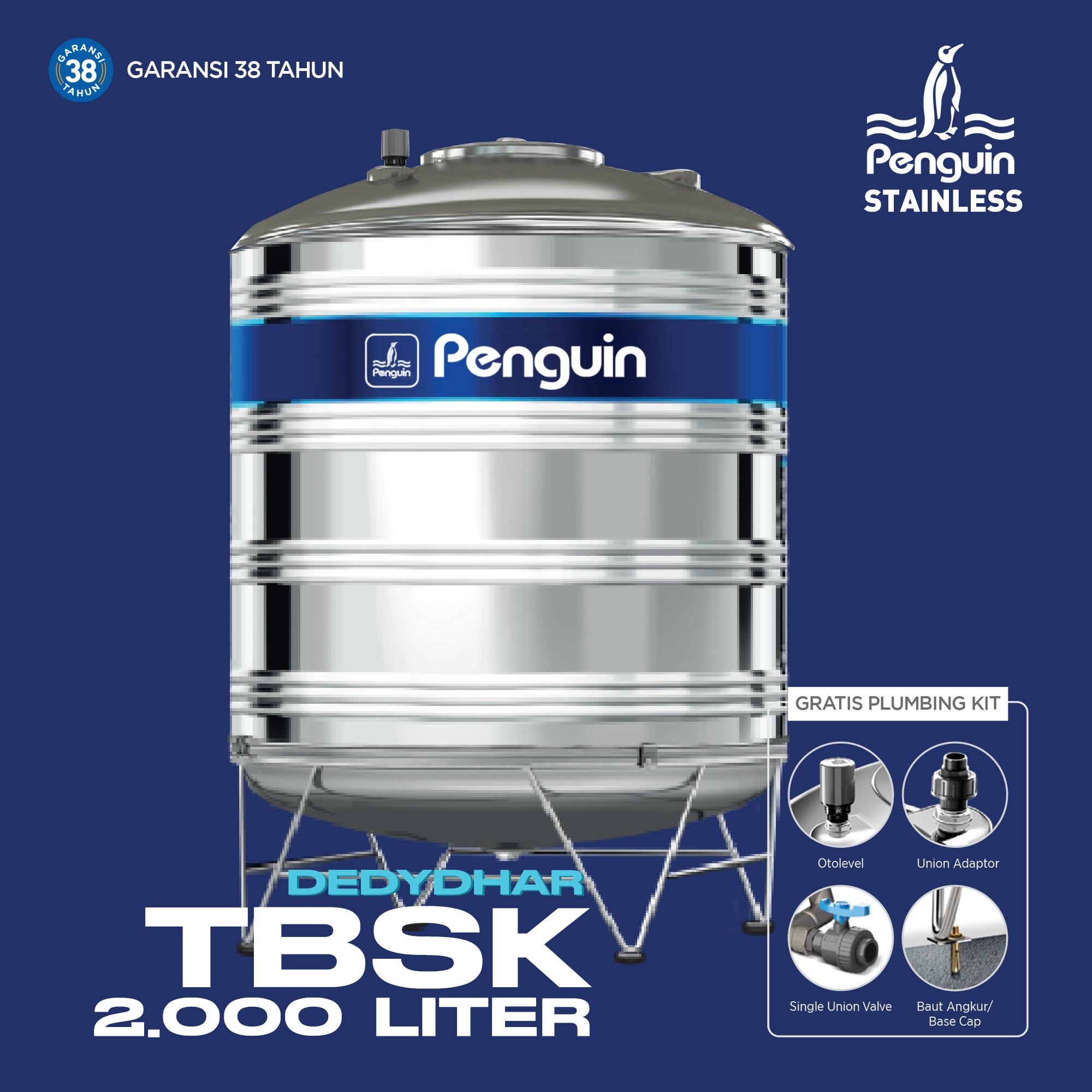 Tangki Air Stainless Penguin / Toren Tandon Water Tank Set Penguin