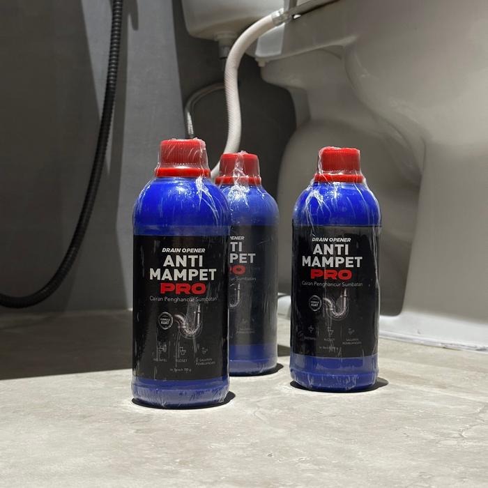 Anti Mampet PRO Cairan Penghancur Sumbatan Saluran Air Wastafel Kloset WC Drain Opener 700 gr