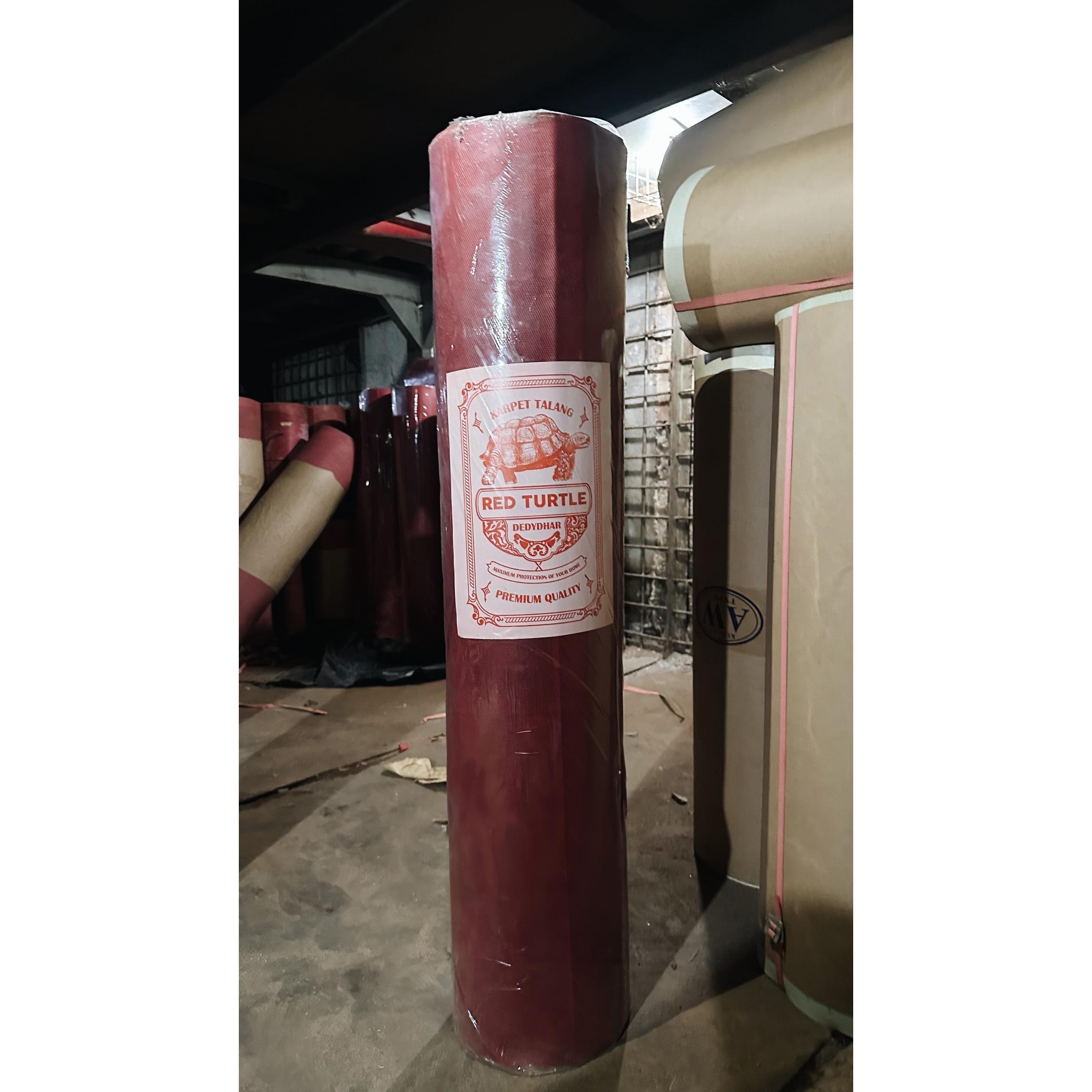 Karpet Talang Air Merah Hitam 55 cm / 90 cm / 110 cm Rollan 50 Meter