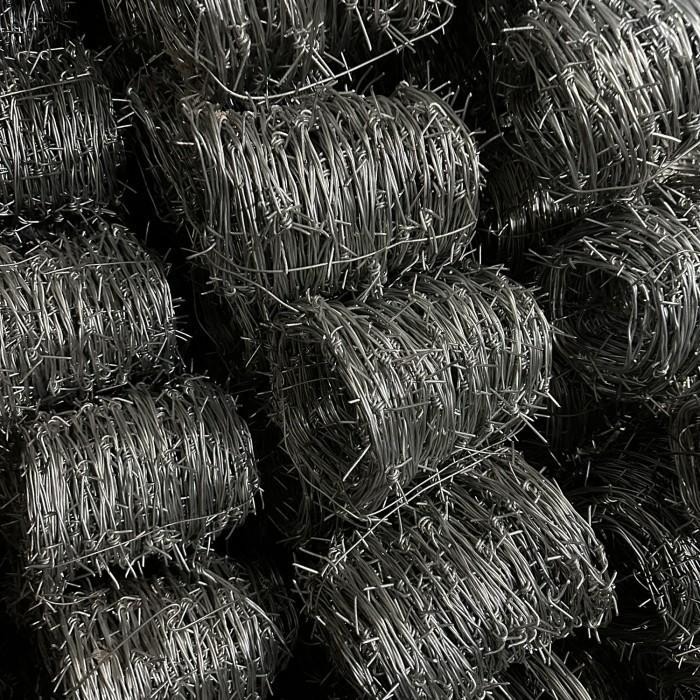 Kawat Duri Pagar Galvanis FULL 4kg (40 Meter) BWG 14 (2mm)