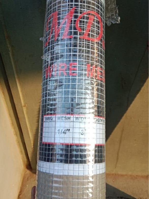 Kawat Loket PVC Hijau 1/4" 1/2" 1" X 10 meter X 90 cm