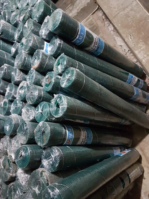 Kawat Loket PVC Hijau 1/4" 1/2" 1" X 10 meter X 90 cm