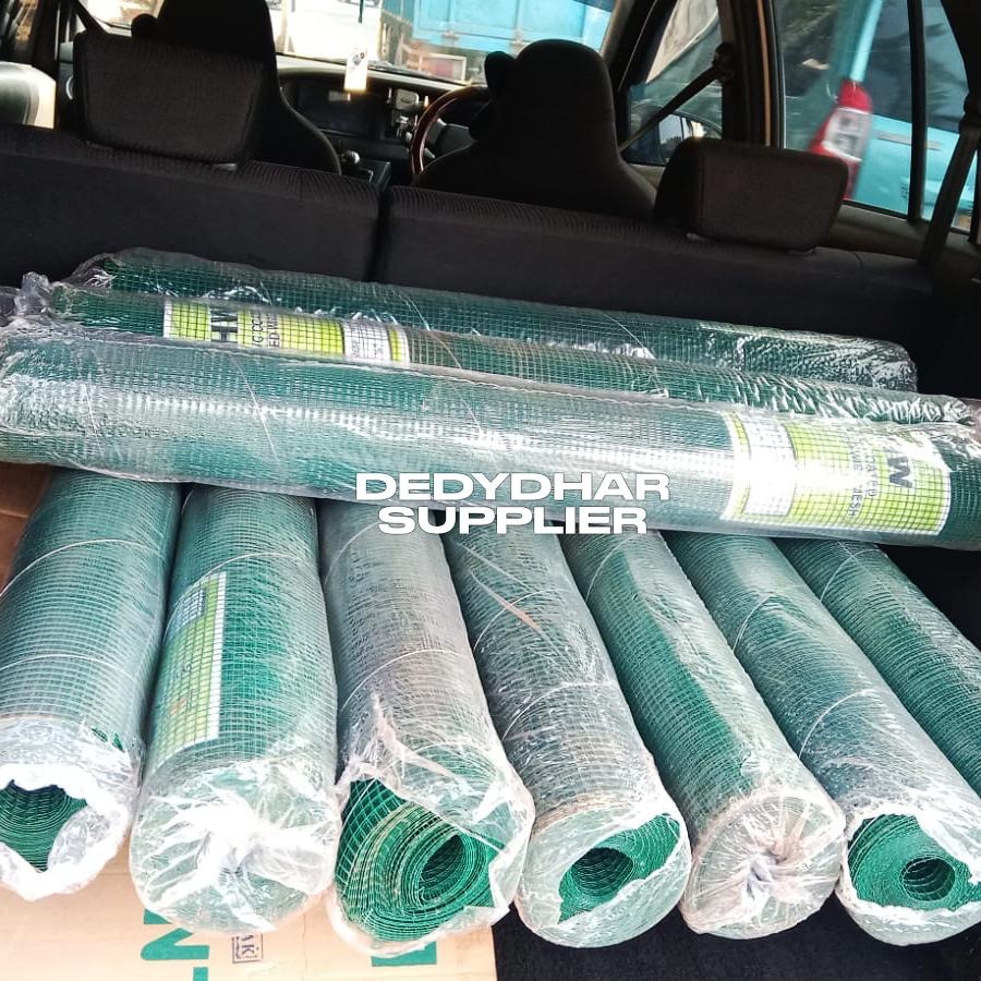 Kawat Loket PVC Hijau 1/4" 1/2" 1" X 10 meter X 90 cm