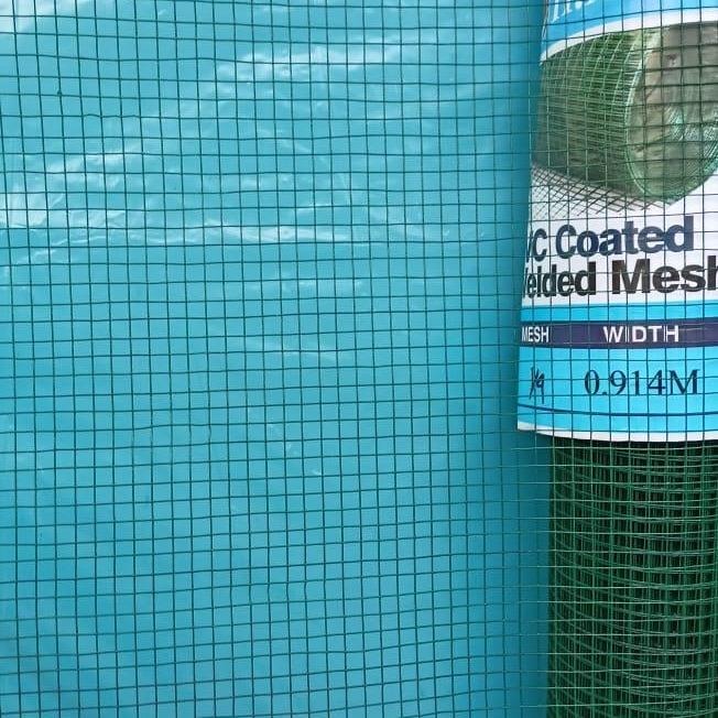Kawat Loket PVC Hijau 1/4" 1/2" 1" X 10 meter X 90 cm