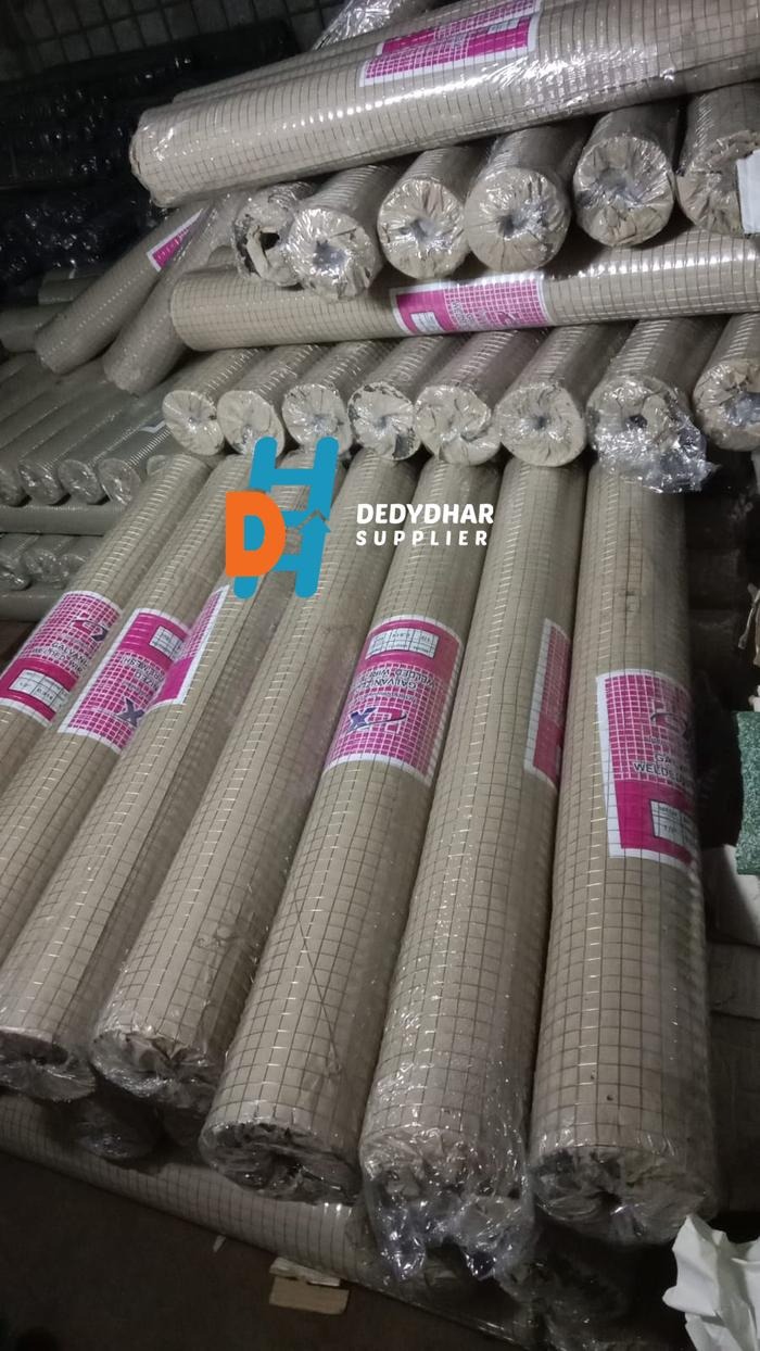 Kawat Loket PVC Hijau 1/4" 1/2" 1" X 10 meter X 90 cm