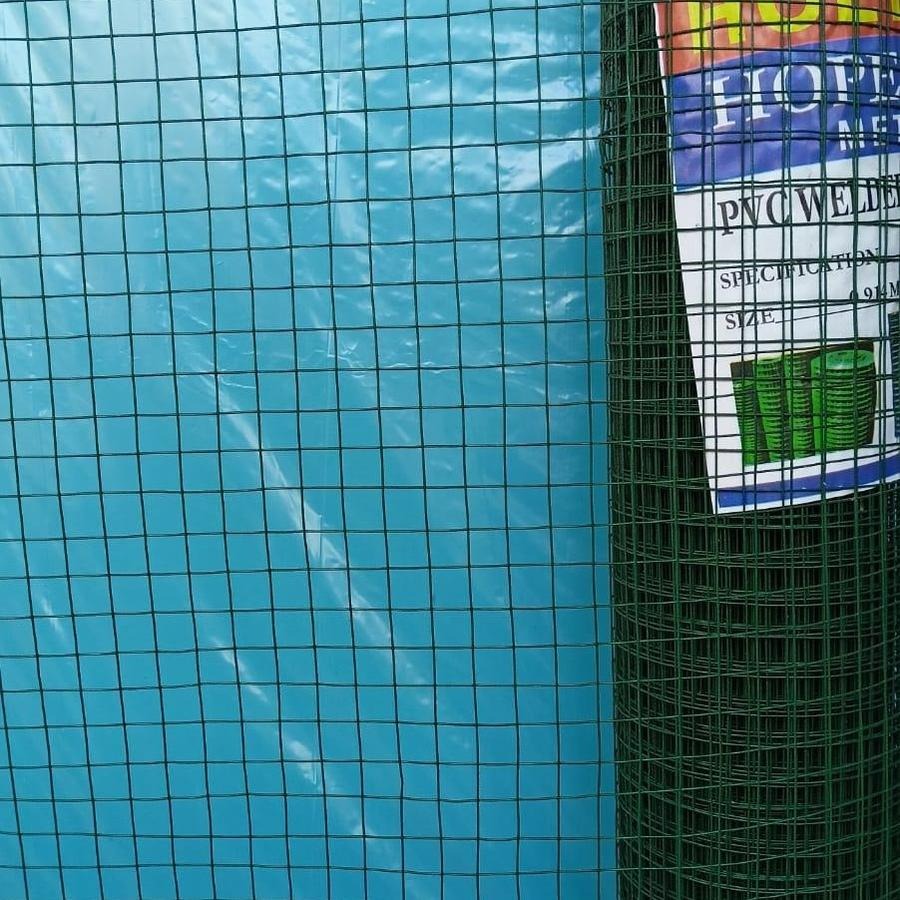 Kawat Loket PVC Hijau 1/4" 1/2" 1" X 10 meter X 90 cm