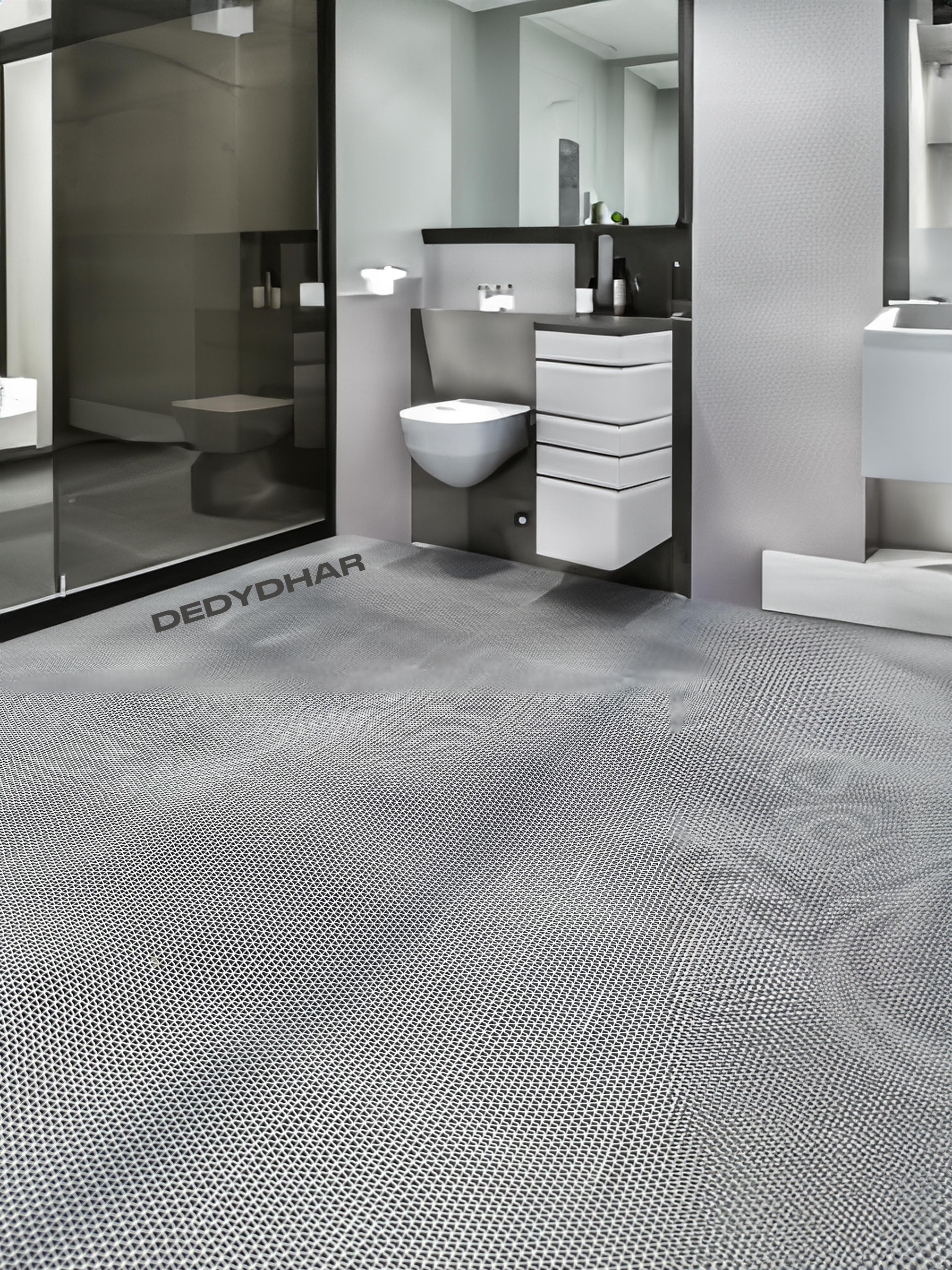 Keset Karpet Kamar Mandi Anti Slip Anti Licin/Karpet Masjid PVC Jaring Karet
