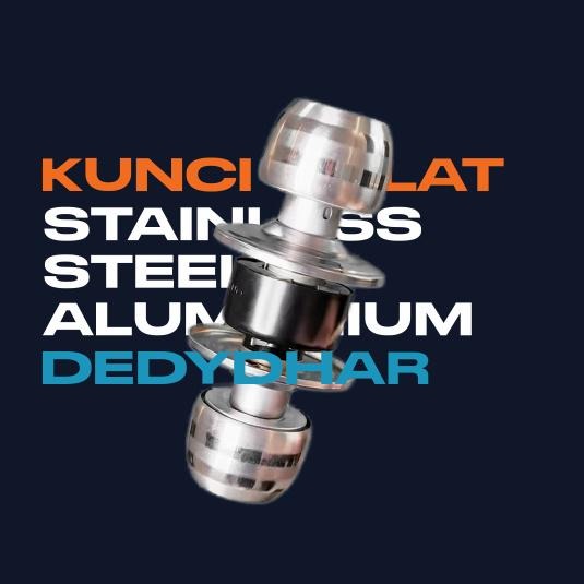 Kunci Bulat Stainless Alumunium Kamar Mandi