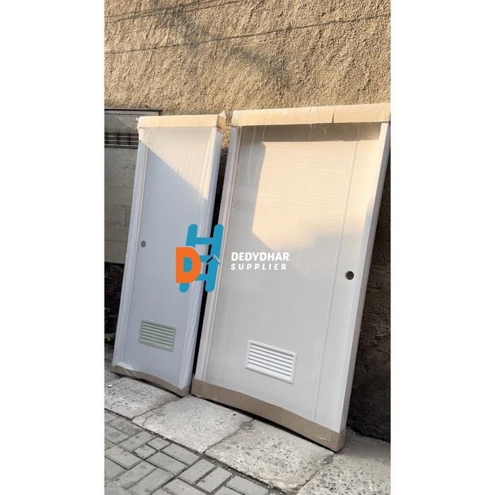 Pintu PVC Kamar Mandi Warna Biru, Pink, Putih, Krem, Abu, Hijau, Kayu