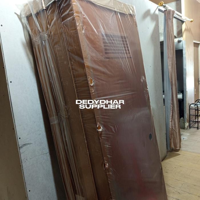 Pintu PVC Kamar Mandi Warna Biru, Pink, Putih, Krem, Abu, Hijau, Kayu