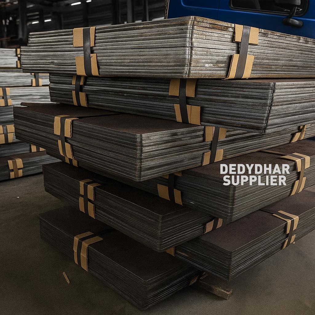 Plat Besi Hitam Polos SS400/ Plat Ezer Polos 4x8 feet (1200x2400) Tahan Lama dan Serbaguna