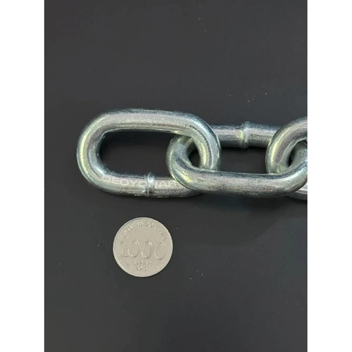 Rantai Besi 10mm 3/8inch / Rantai Pagar Portal Gembok Motor Kuat Galvanized 1 Meter